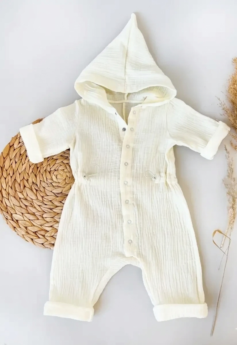 Комбинезон Minilik Комбез. Муслин. Белый - фото 1