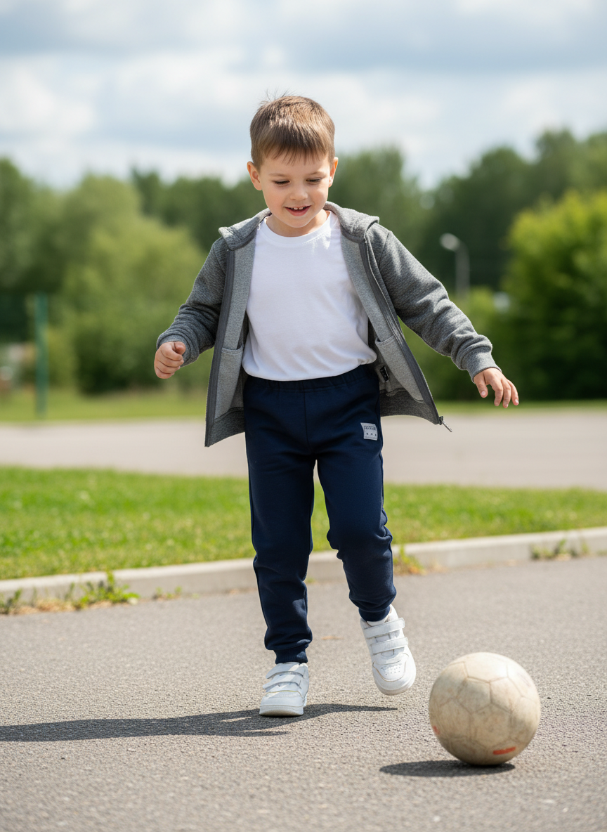 Брюки Утенок 445н т.синий - фото 2