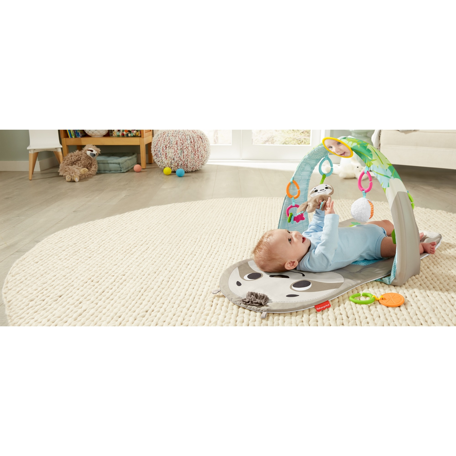 Коврик Fisher Price с дугами Ленивец - фото 13