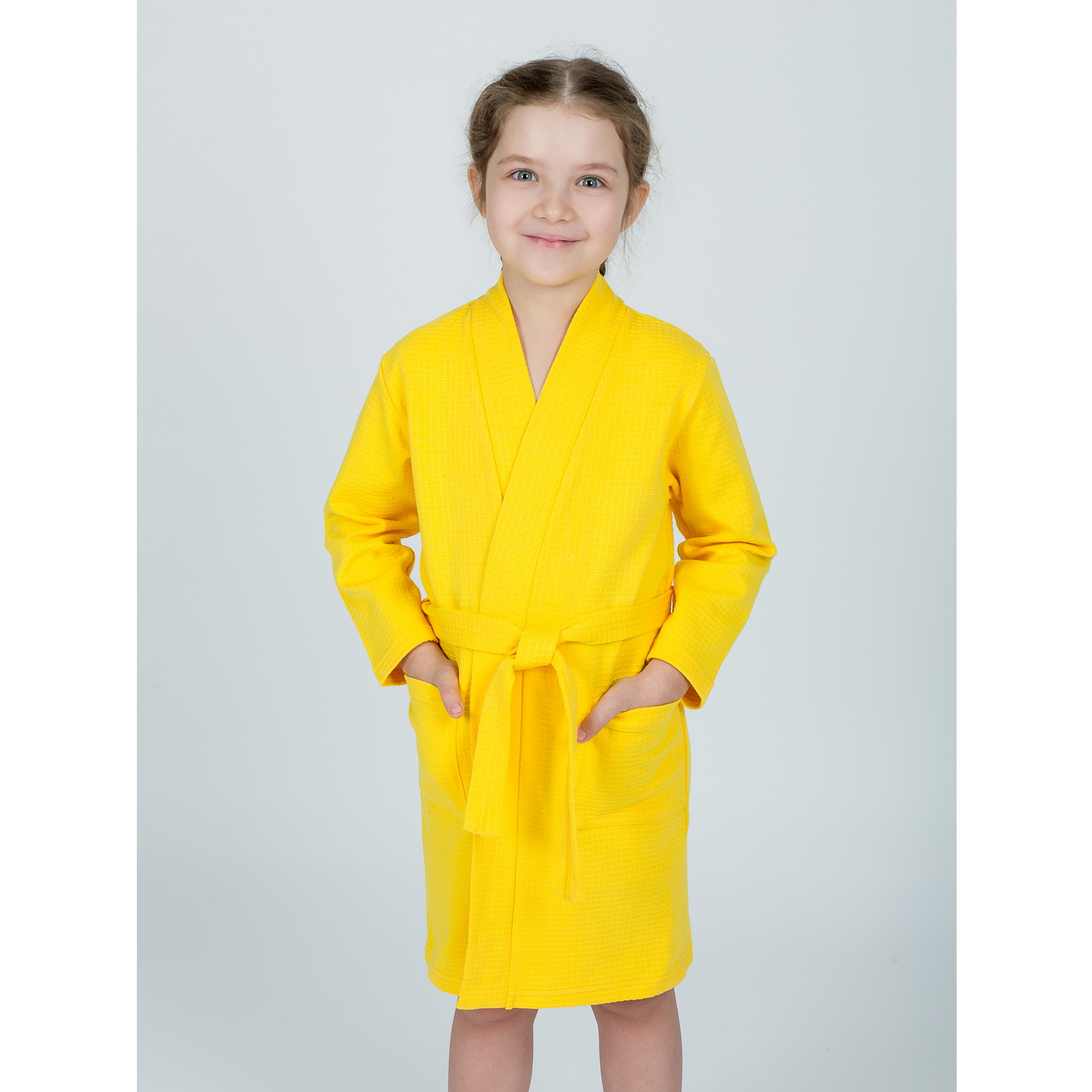 Халат KiMMi co К-1408913 желтый - фото 10