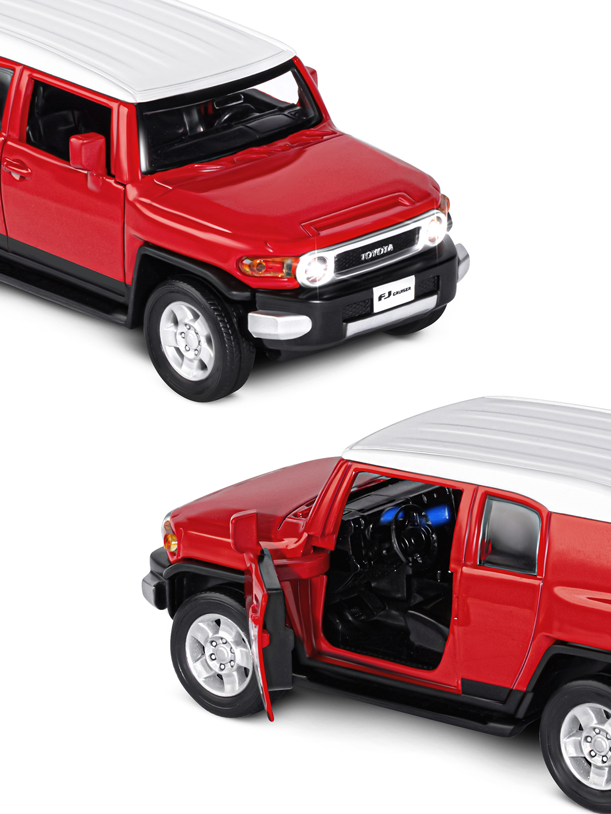 Внедорожник АВТОпанорама Toyota FJ Cruiser 1:32 JB1251289 - фото 8