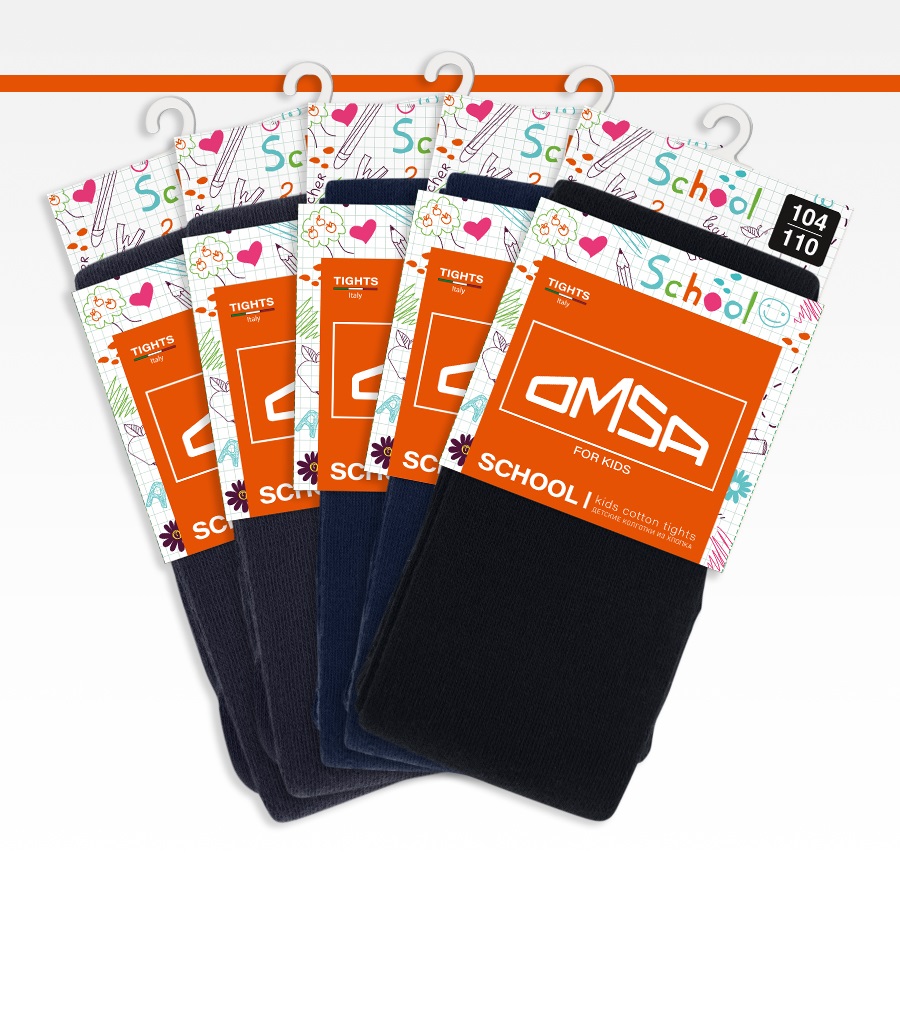 Колготки 5 пар Omsa Collant 11С01-1 2Blu/2Grigio/Nero.кмп.5 - фото 1