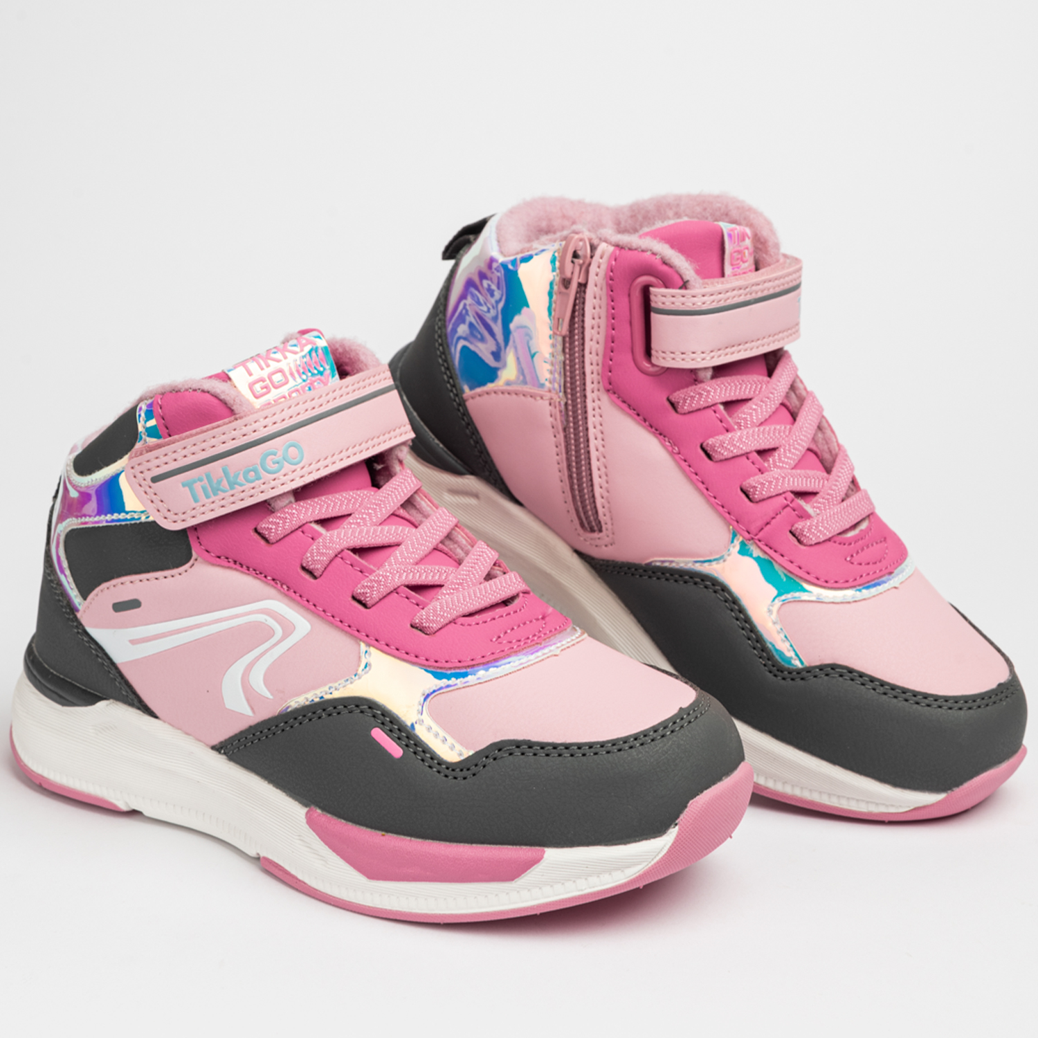 Ботинки TikkaGo 8N06_25881_pink-grey - фото 1