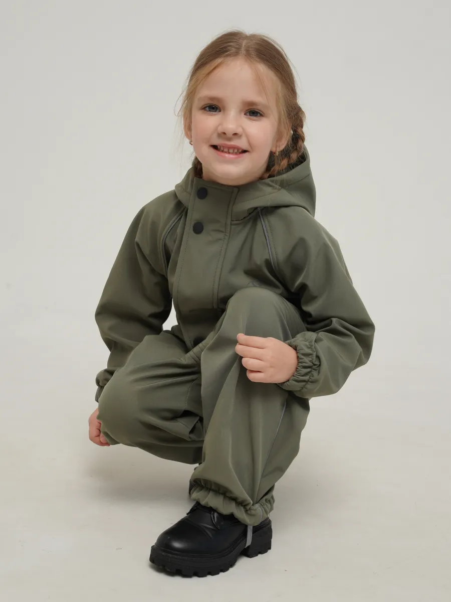 Комбинезон Супер Пупс Комб/сф/пл/оливковый - фото 16