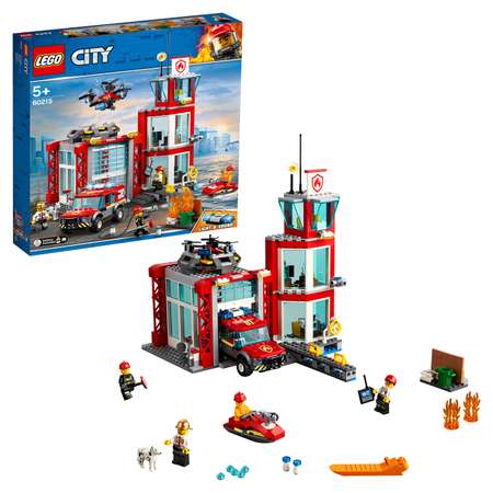 Конструктор LEGO City Fire Пожарное депо блочный