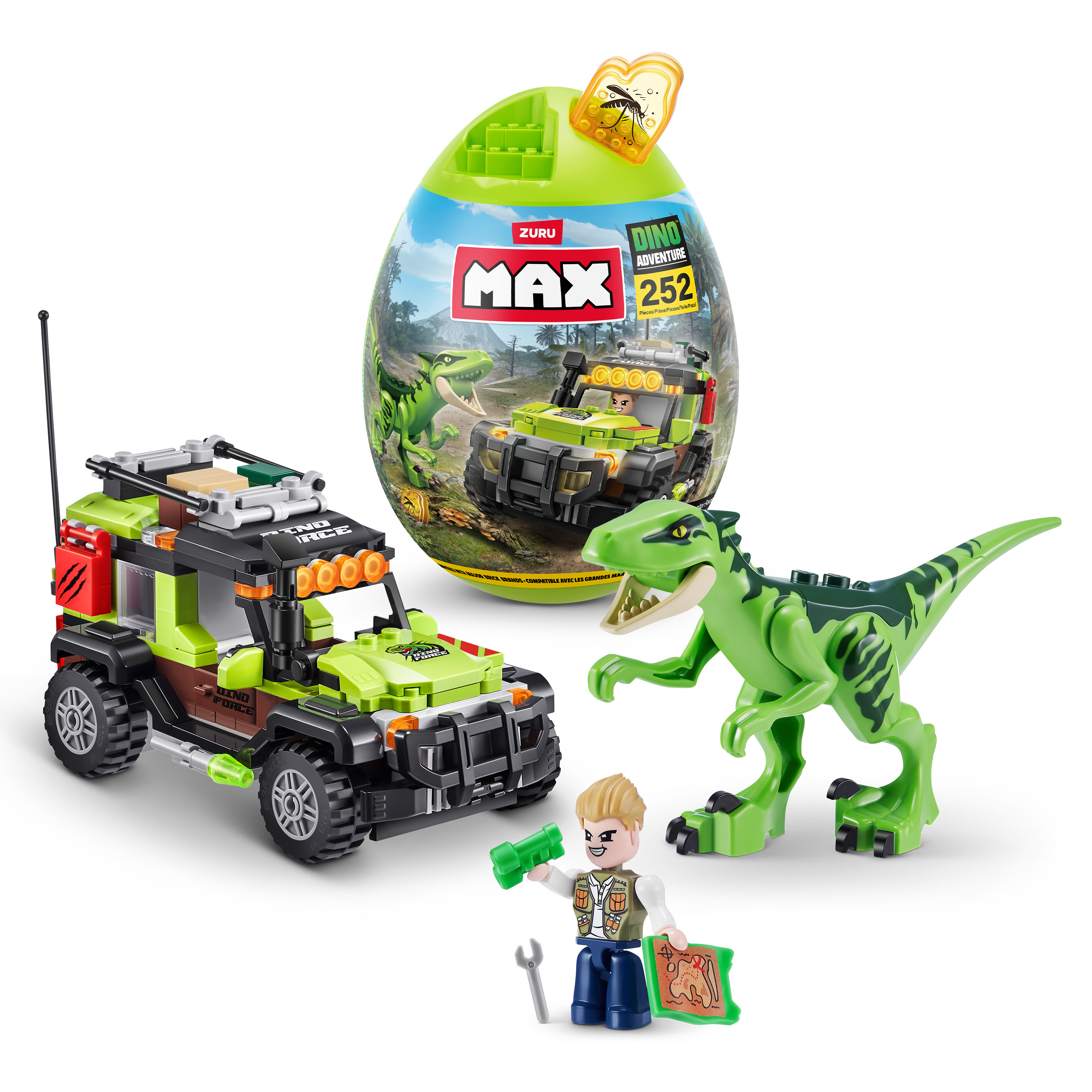 Конструктор Zuru Max Dino Adventure блочный - фото 4