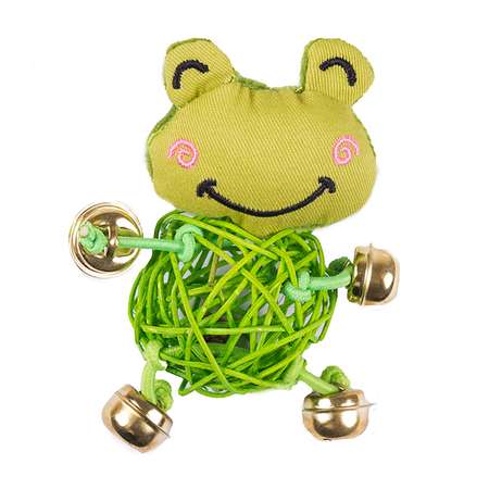 Игрушка для кошек Не один дома Frog с колокольчиком 860019-05GR1ro