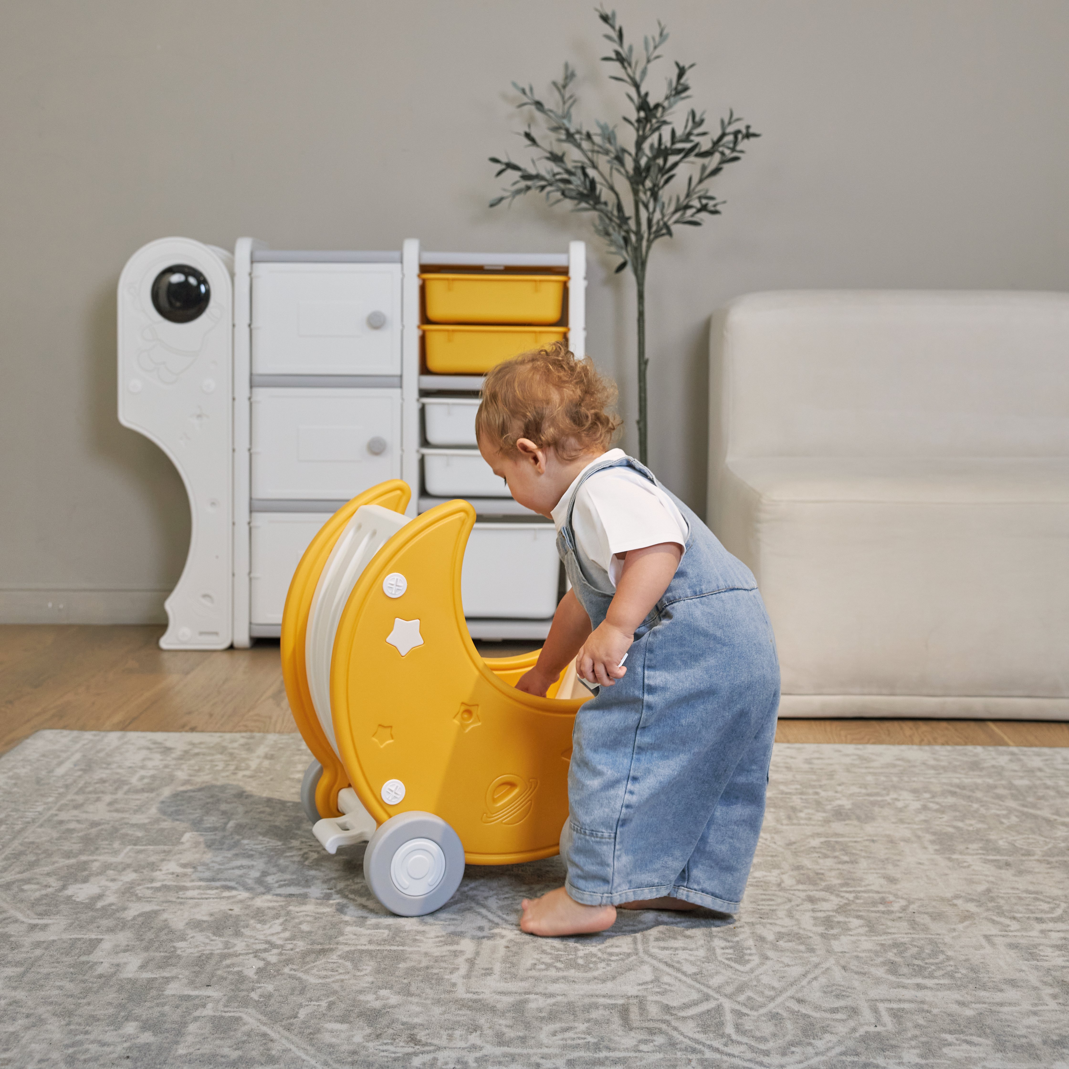 Коляска-люлька для кукол UNIX Kids PPCARTMOON - фото 8