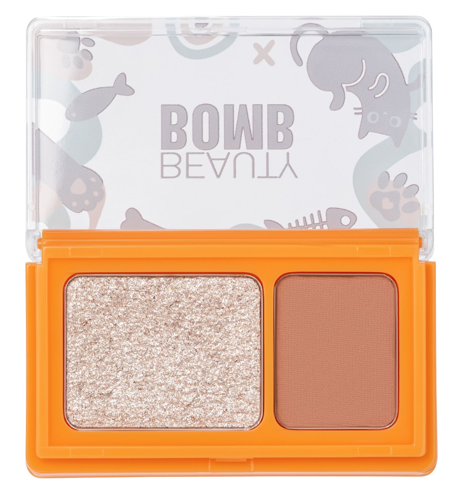 Палетка теней для век Beauty Bomb Double Eyeshadow Palette двойная 03 матовые и сияющие оттенки 3.4г - фото 8