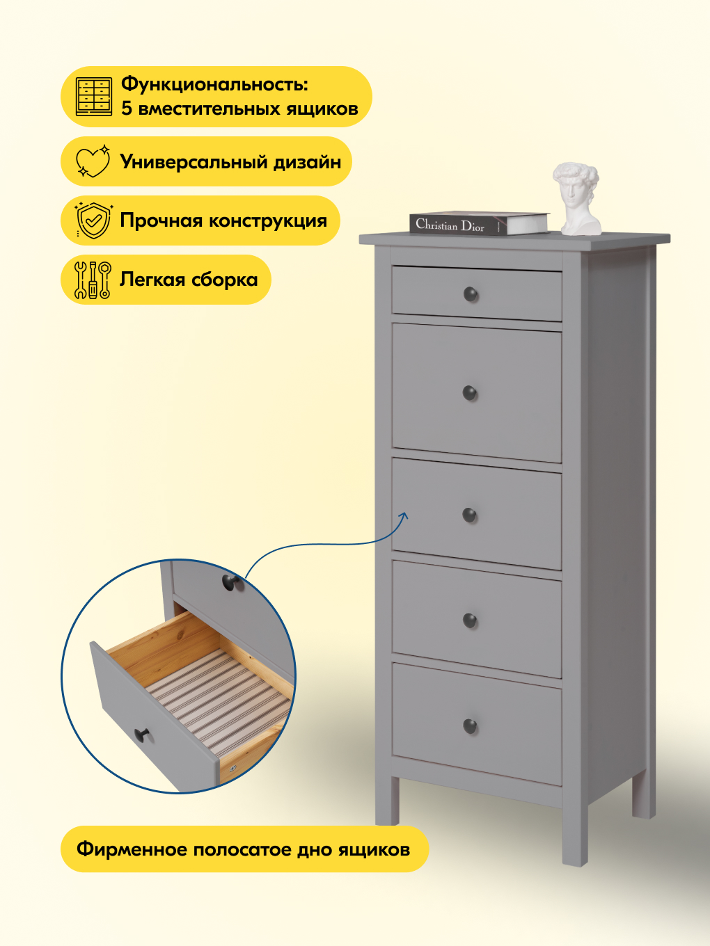 Комод IKEA КЫМОР - фото 3