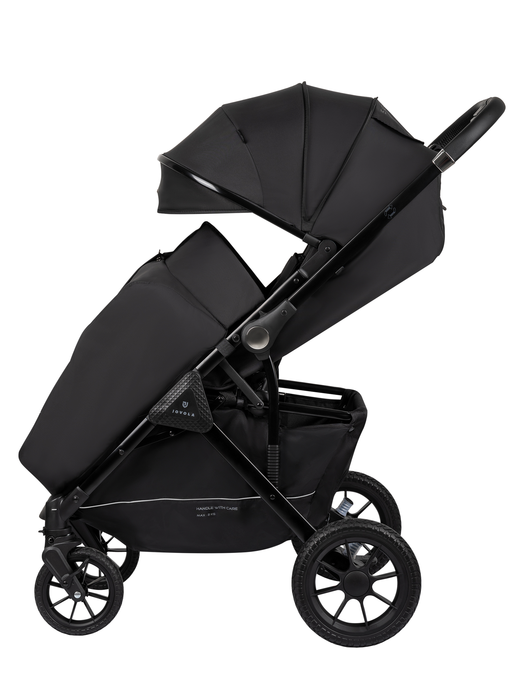 Коляска прогулочная JOVOLA Magma Plus черный - фото 20