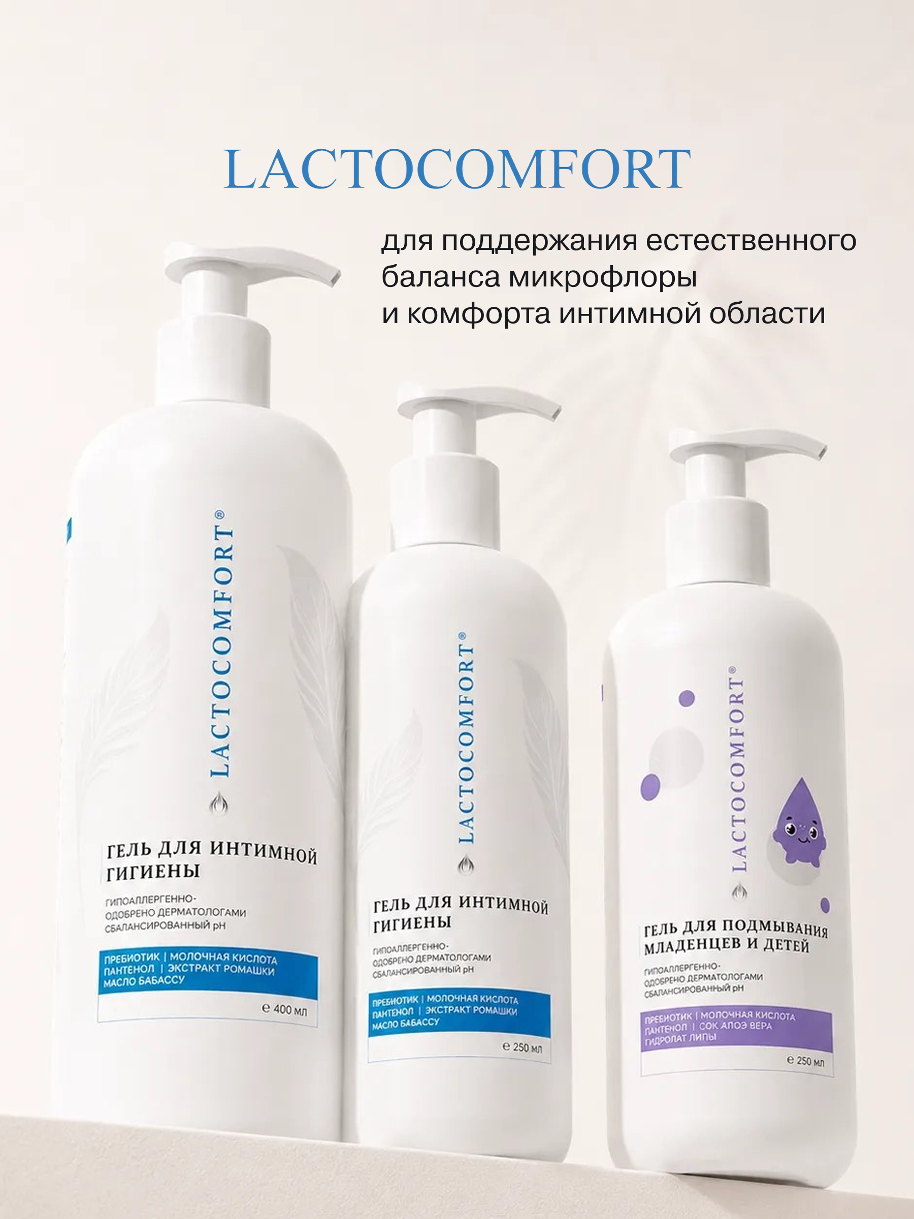 Гель для интимной гигиены LACTOCOMFORT 250 мл в ассортименте - фото 10