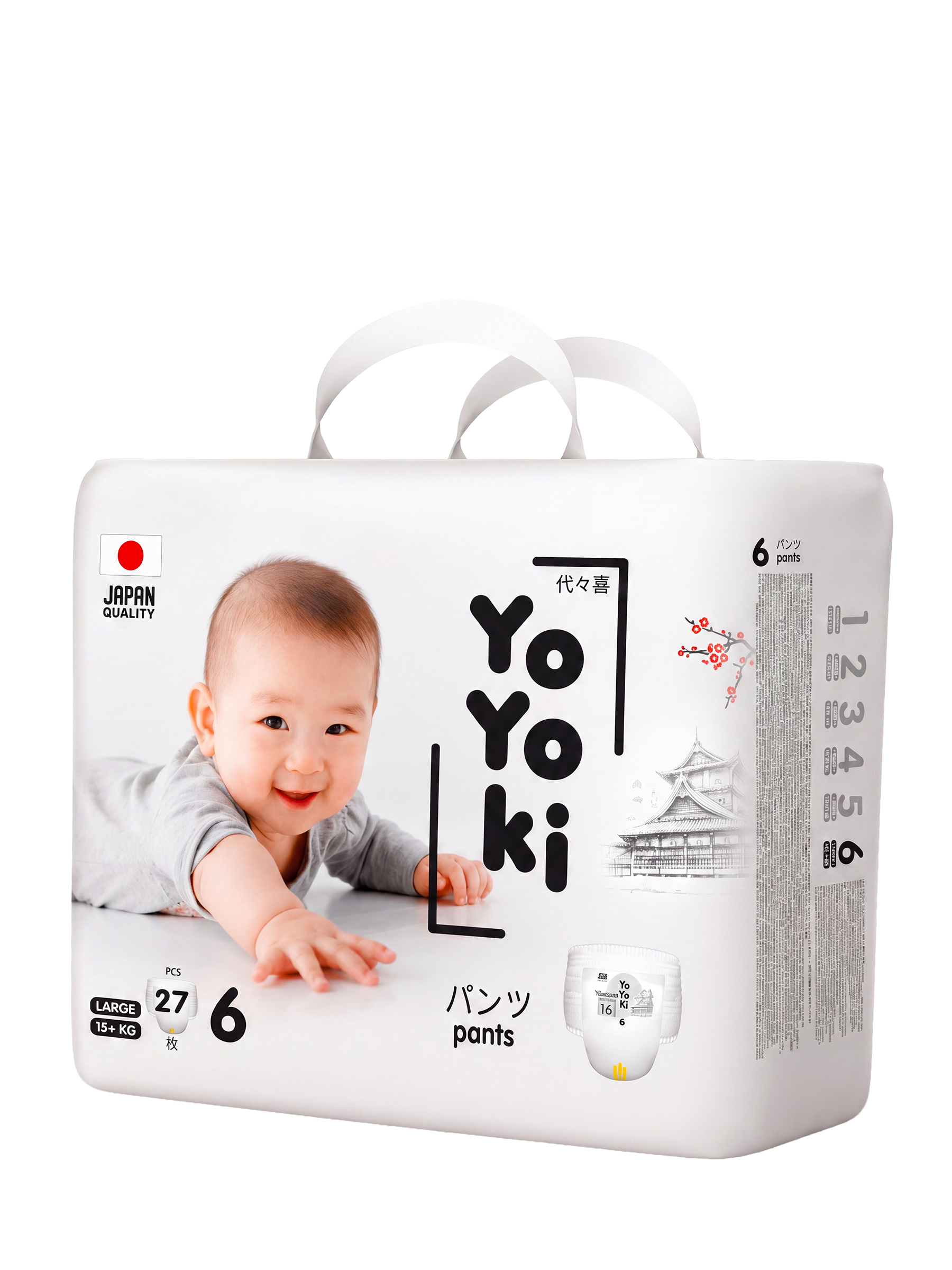 Трусики Yoyoki 6 (15 кг +) 27 шт. - фото 1