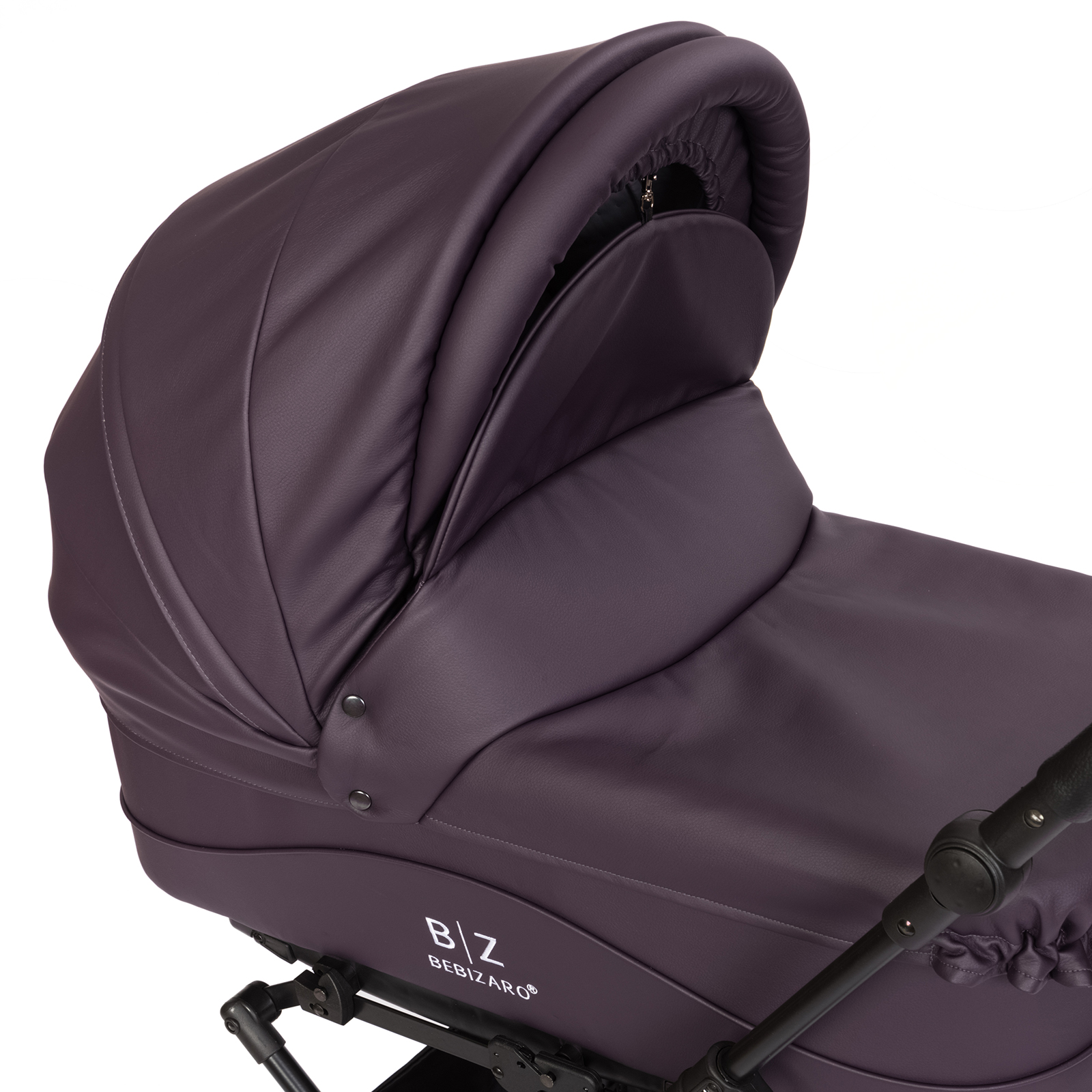 Коляска люлька Bebizaro Classic Plum - фото 5