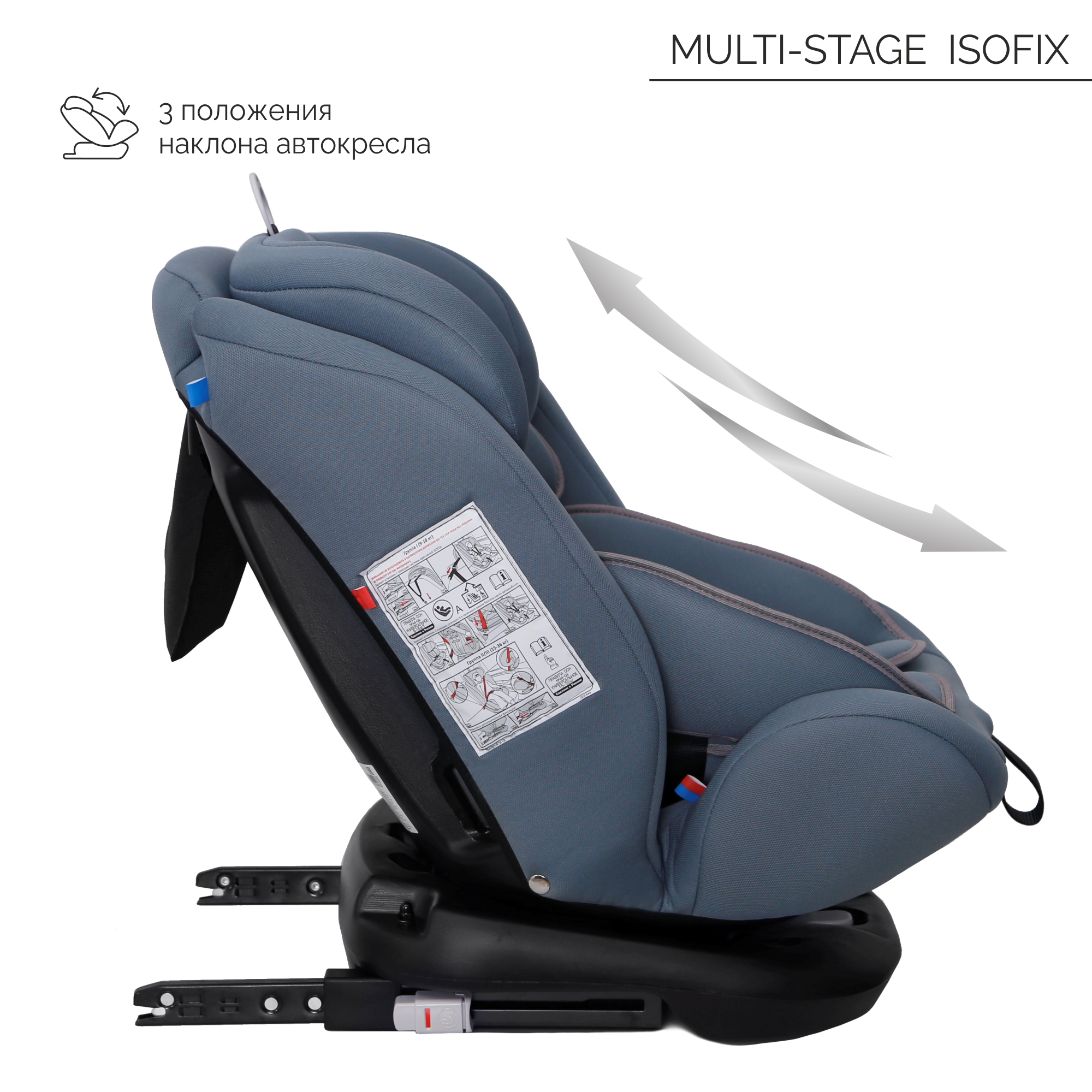 Автокресло Babyton Multi-Stage ISOFIX 0+/I/II/III Isofix 0+/1/2/3 (0-36 кг) - фото 7