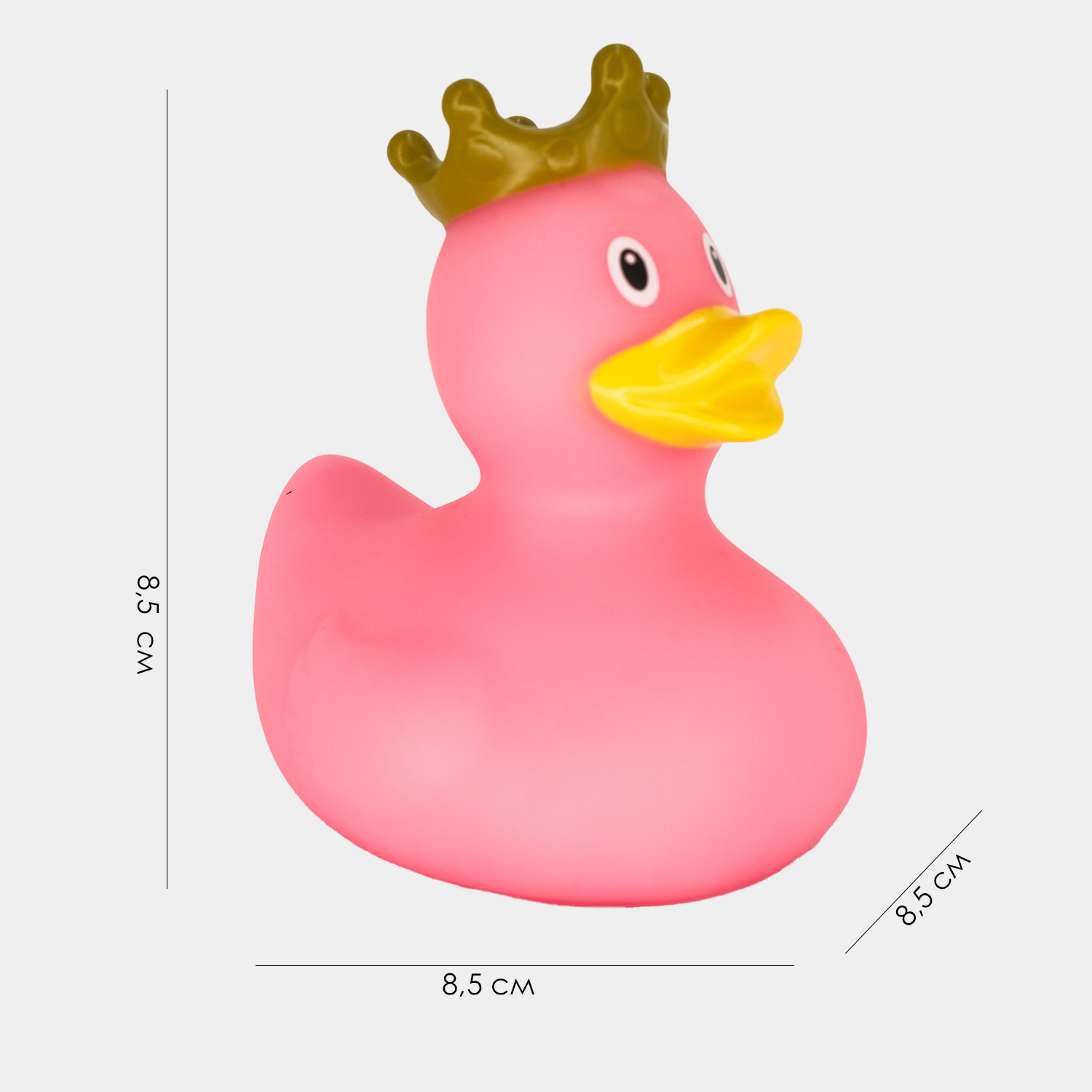 Игрушка Funny ducks Розовая уточка в короне 1926 - фото 2