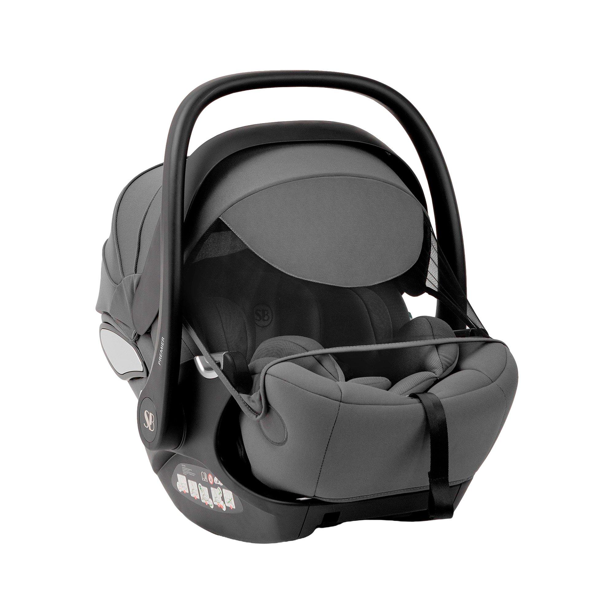 Автокресло Sweet Baby Premier WG06 Pro Grey 0 (0 -13 кг) серый - фото 13