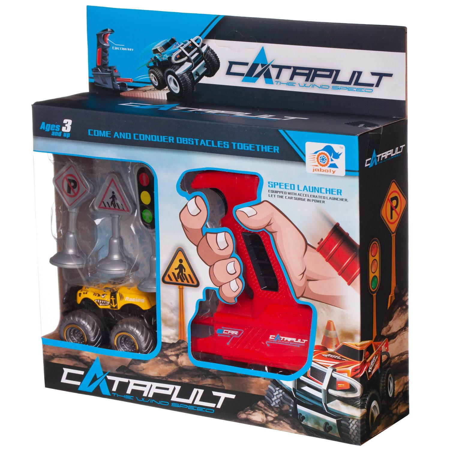 Автомобиль Junfa с пусковым устройством WT-07524/желтая - фото 2