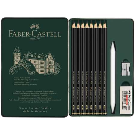 Карандаши чернографитные Faber Castell 8 шт.