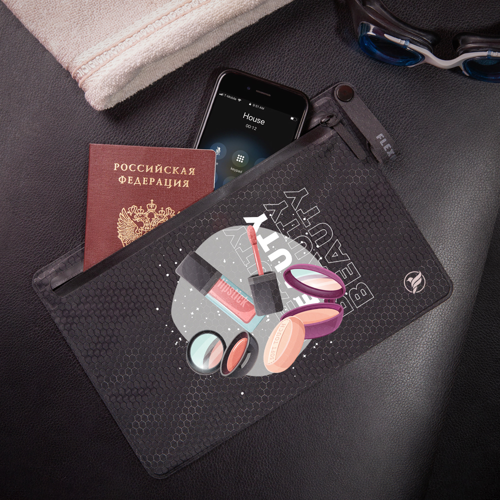 Косметичка водонепроницаемая Flexpocket с петлей на молнии - фото 2