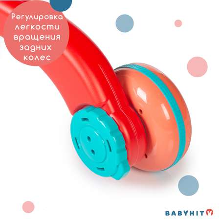 Ходунки - каталка с игровым столиком Babyhit Multi_Fun red