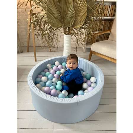 Сухой бассейн Boobo.kids 85х30 см 150 шаров голубой