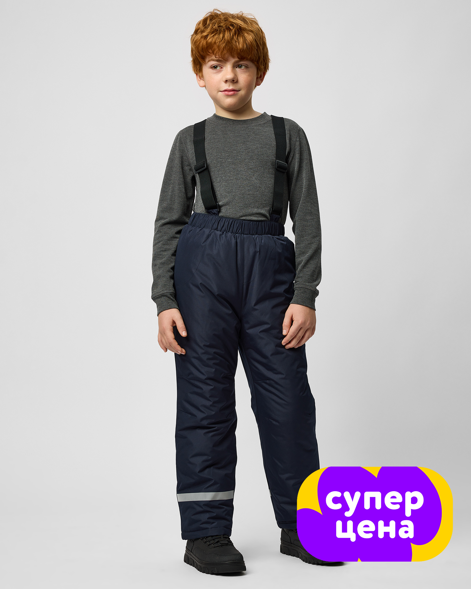 Брюки на бретелях Futurino W25FU1-B126tb-D6 - фото 1