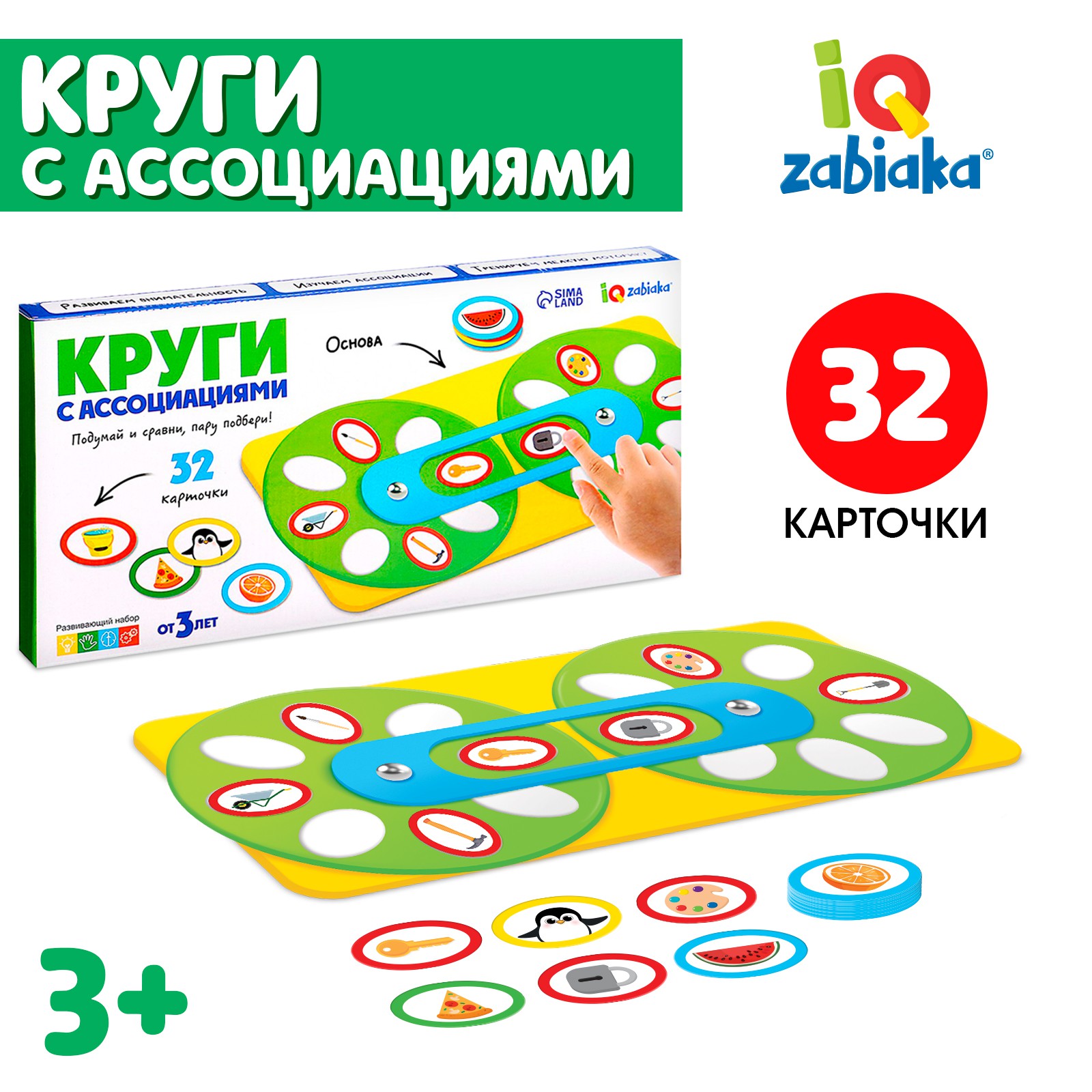 Настольная игра IQ-ZABIAKA Круги с ассоциациями - фото 1