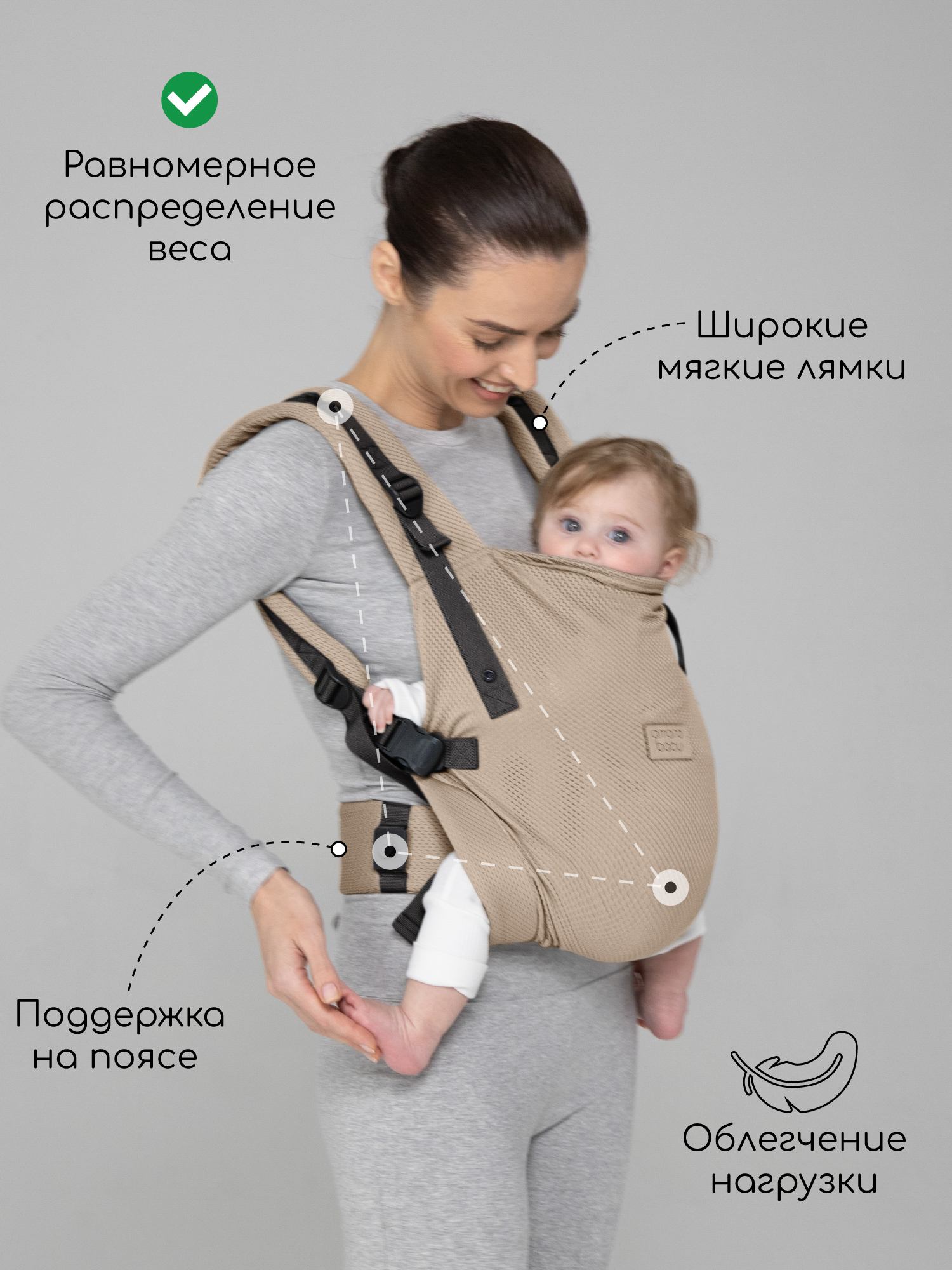 Эргорюкзак Amarobaby Hugger - фото 3