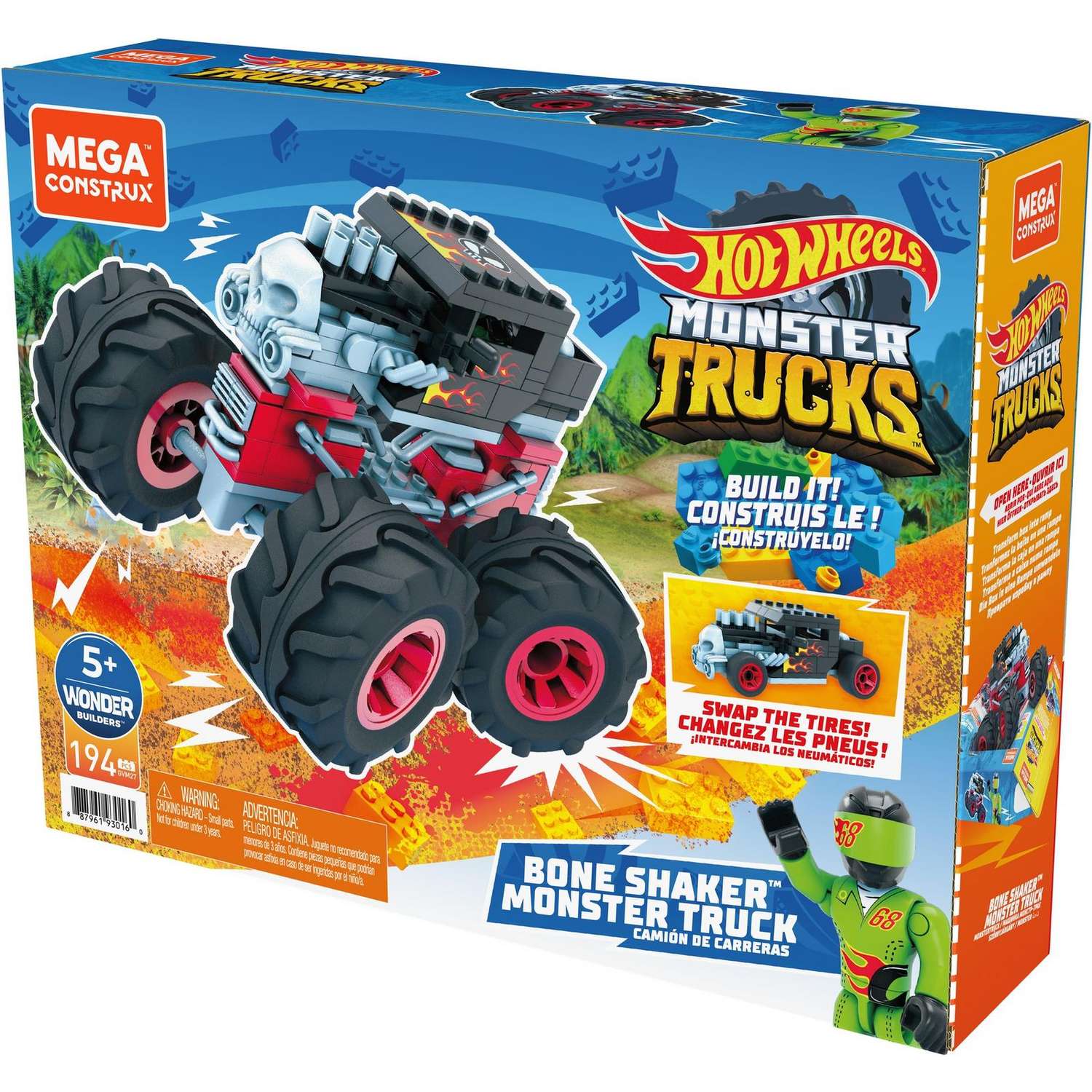Конструктор Mega Construx Hot Wheels Монстр-трак в ассортименте - фото 7