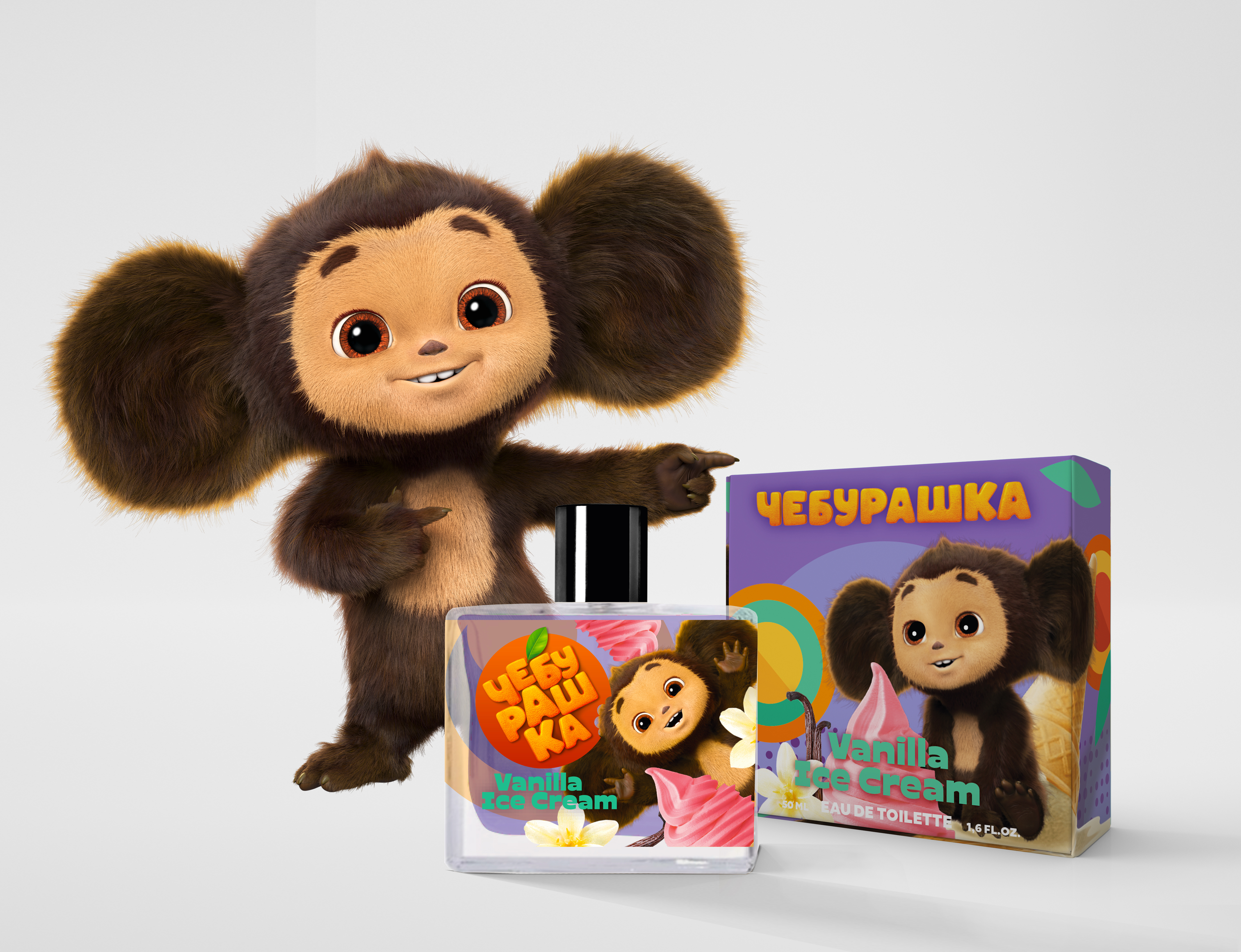 Туалетная вода детская Чебурашка Vanilla ice Cream - фото 1