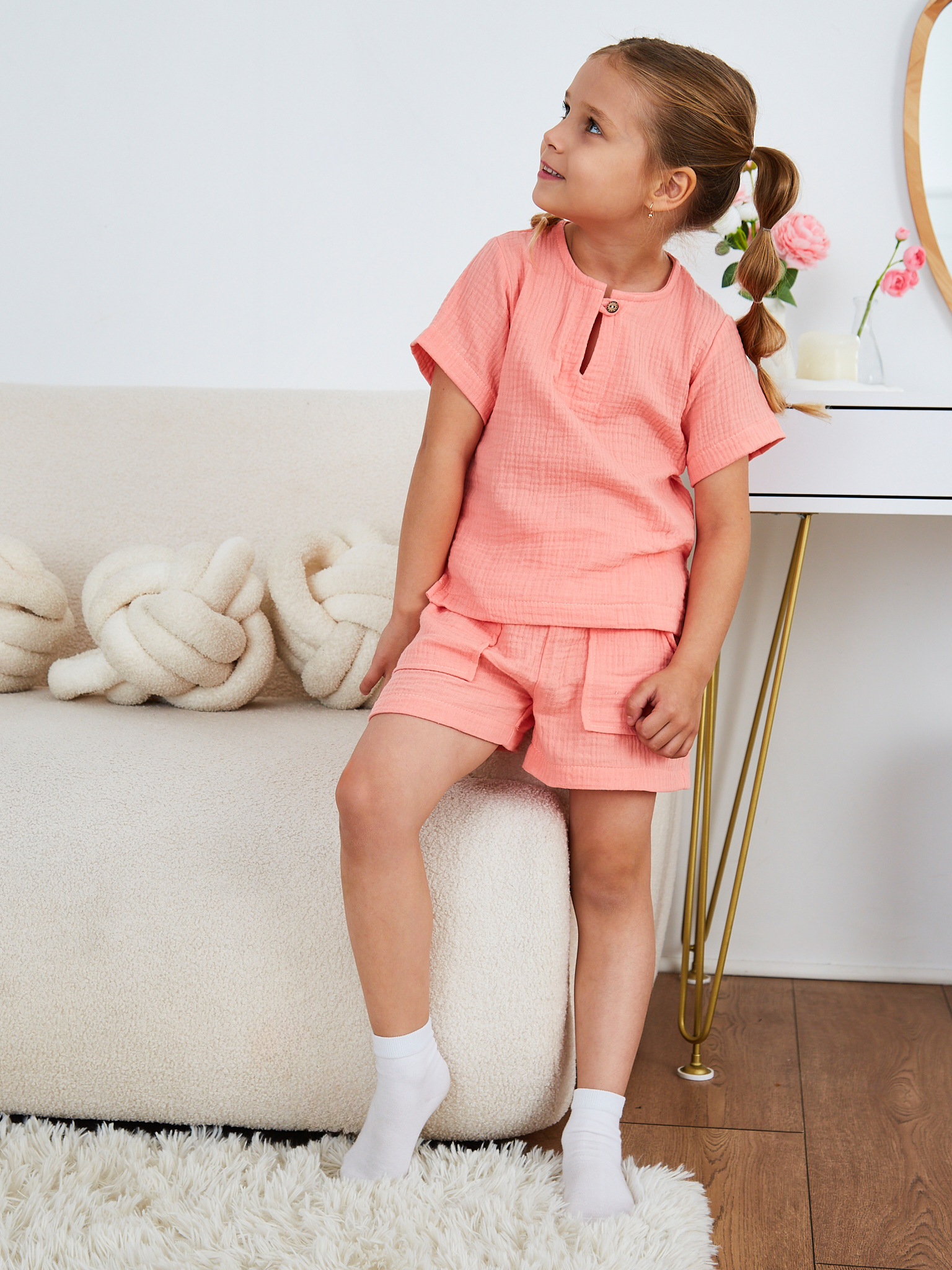 Костюм MOUN Комплект_муслин_персик - фото 16