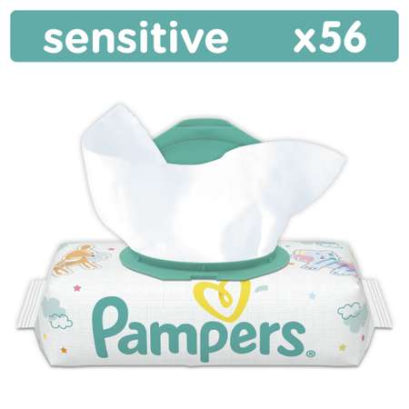 Влажные салфетки Pampers Sensitive 56 шт.