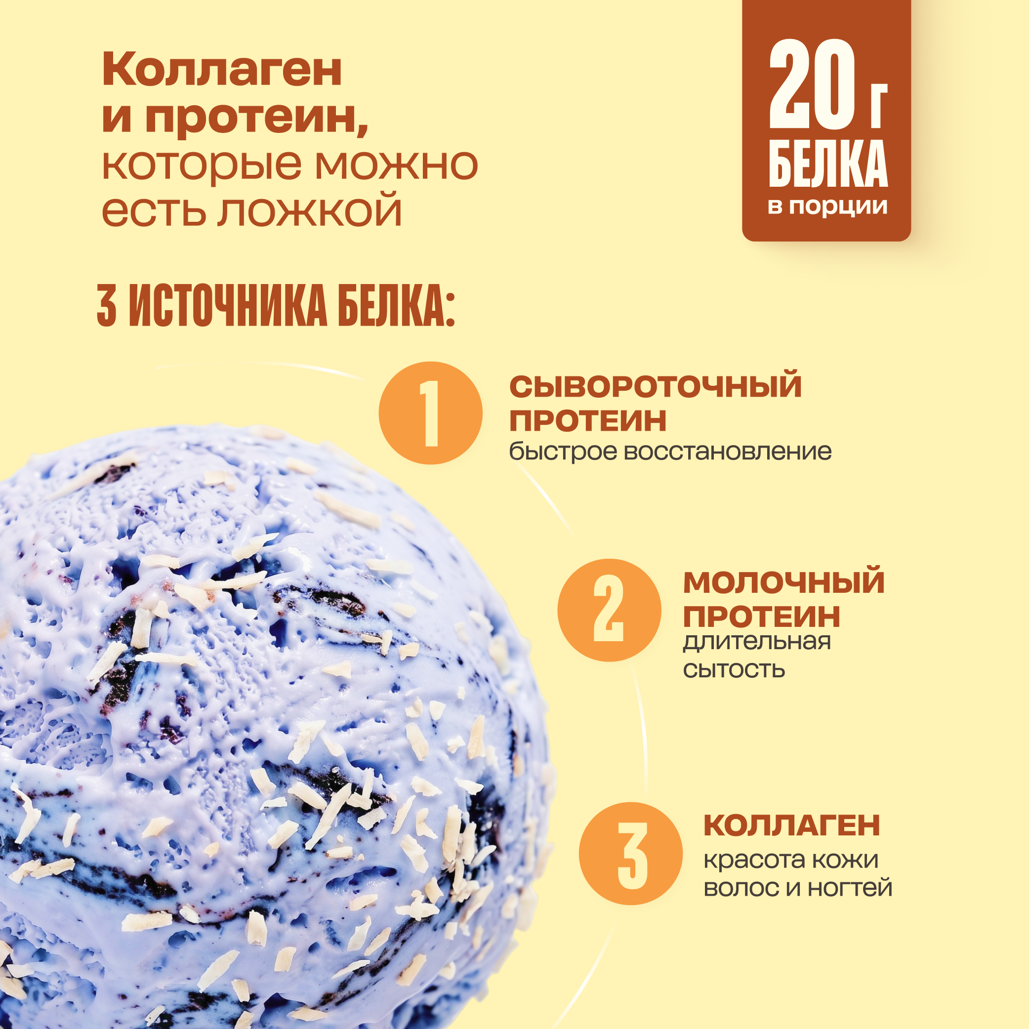 Смесь для протеинового мороженого LeafToGo без сахара 10 порций 5 вкусов - фото 3