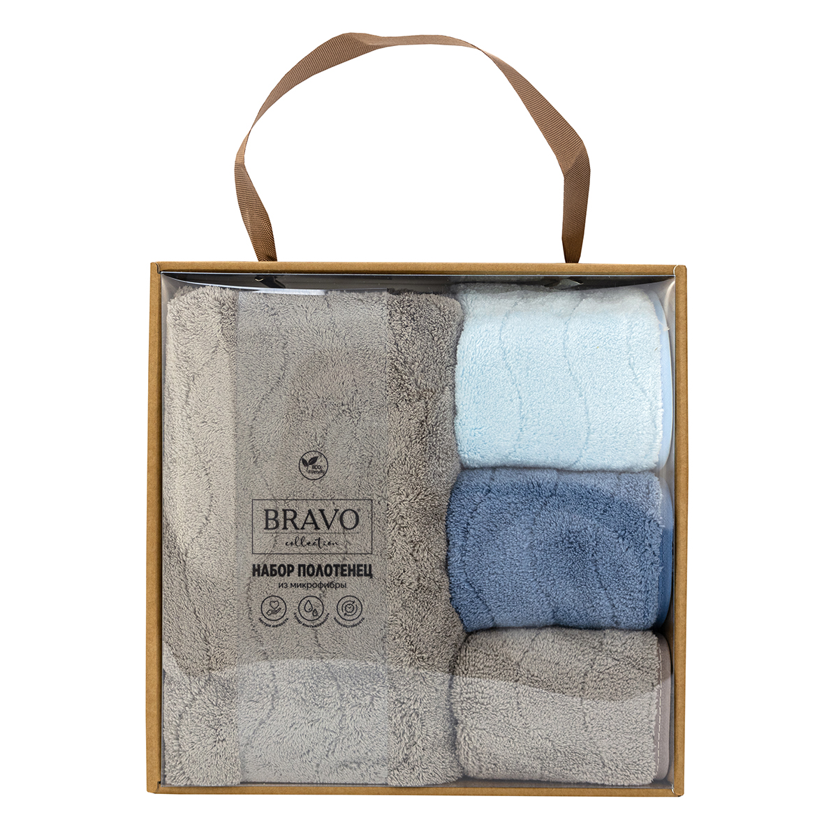 Полотенце BRAVO Спектр 80 x 50 см 4 шт. - фото 1