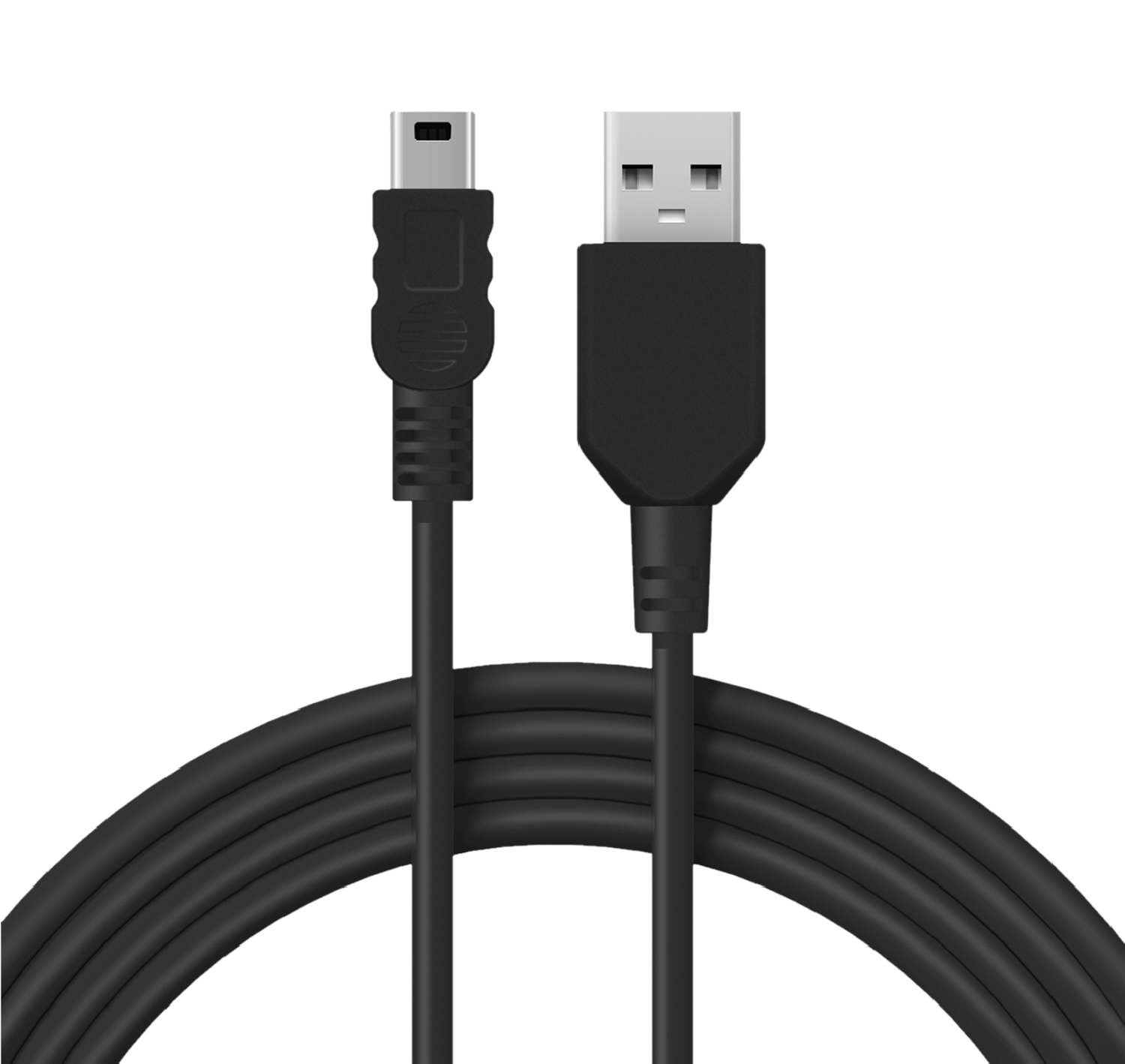 Кабель REXANT USB-A - mini USB 1А 1 метр ПВХ черный - фото 2