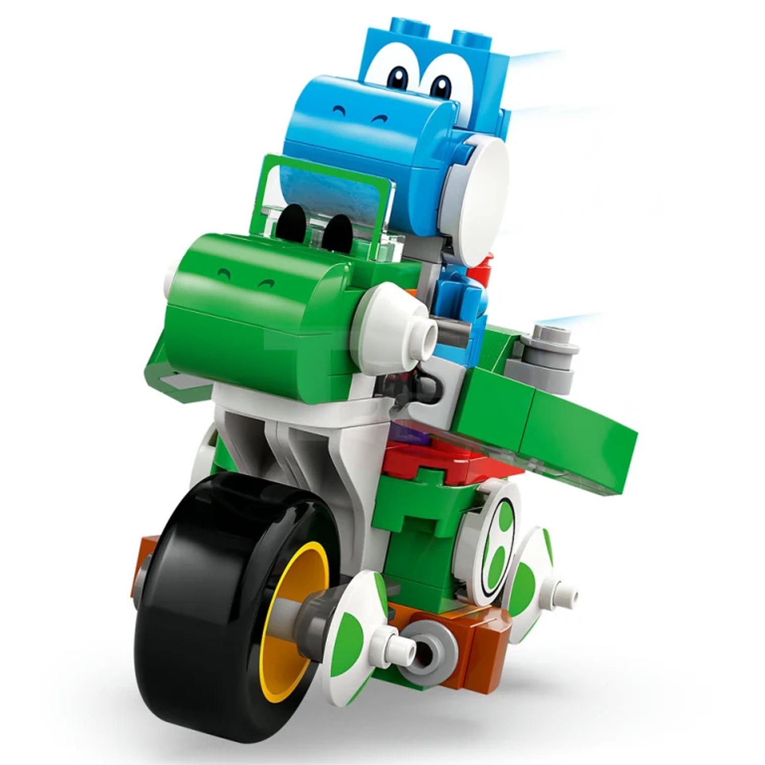 Конструктор LEGO Super Mario Марио Карт - Мотоцикл Йоши блочный - фото 4