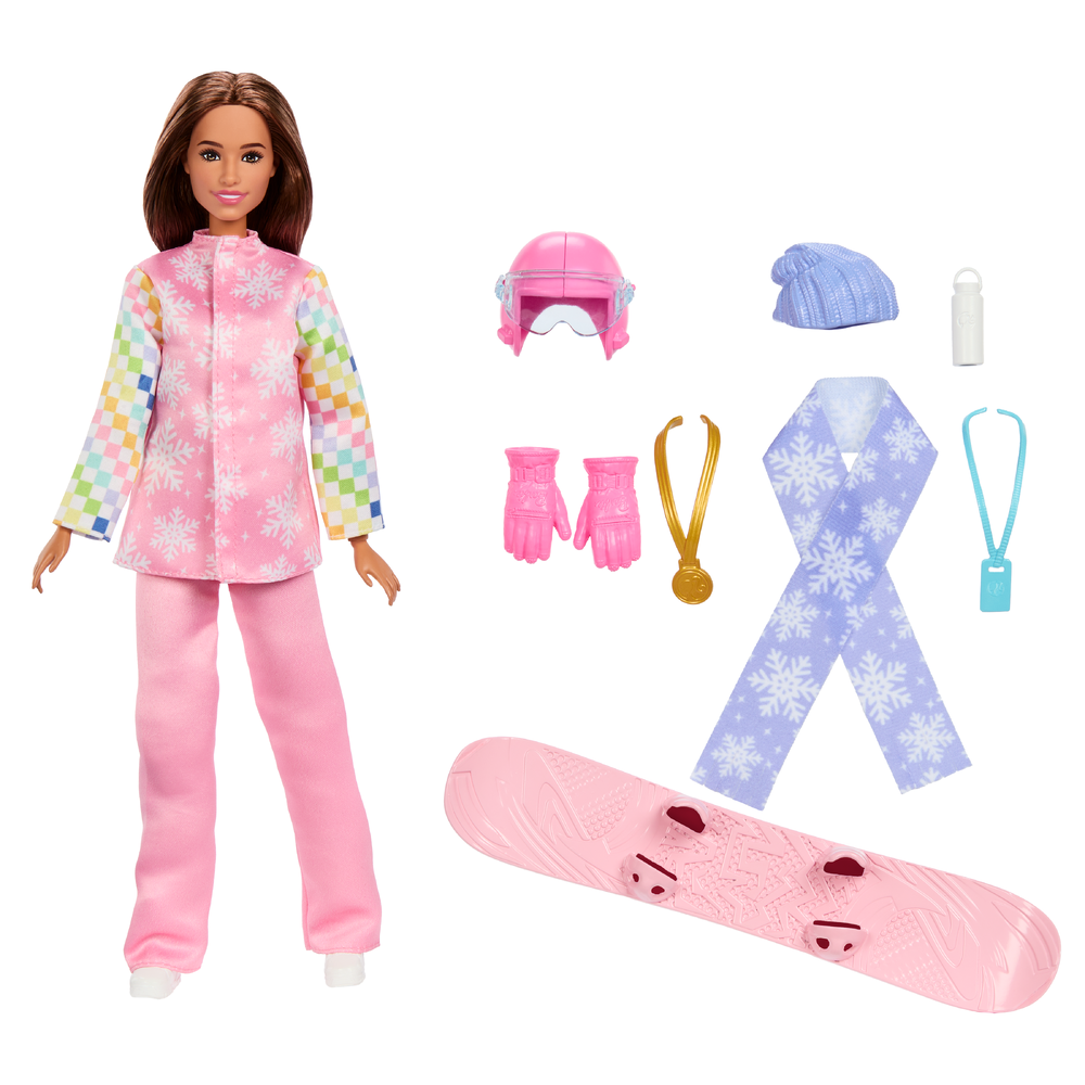 Кукла модельная Barbie Сноубордистка JKF78 JKF78 - фото 3