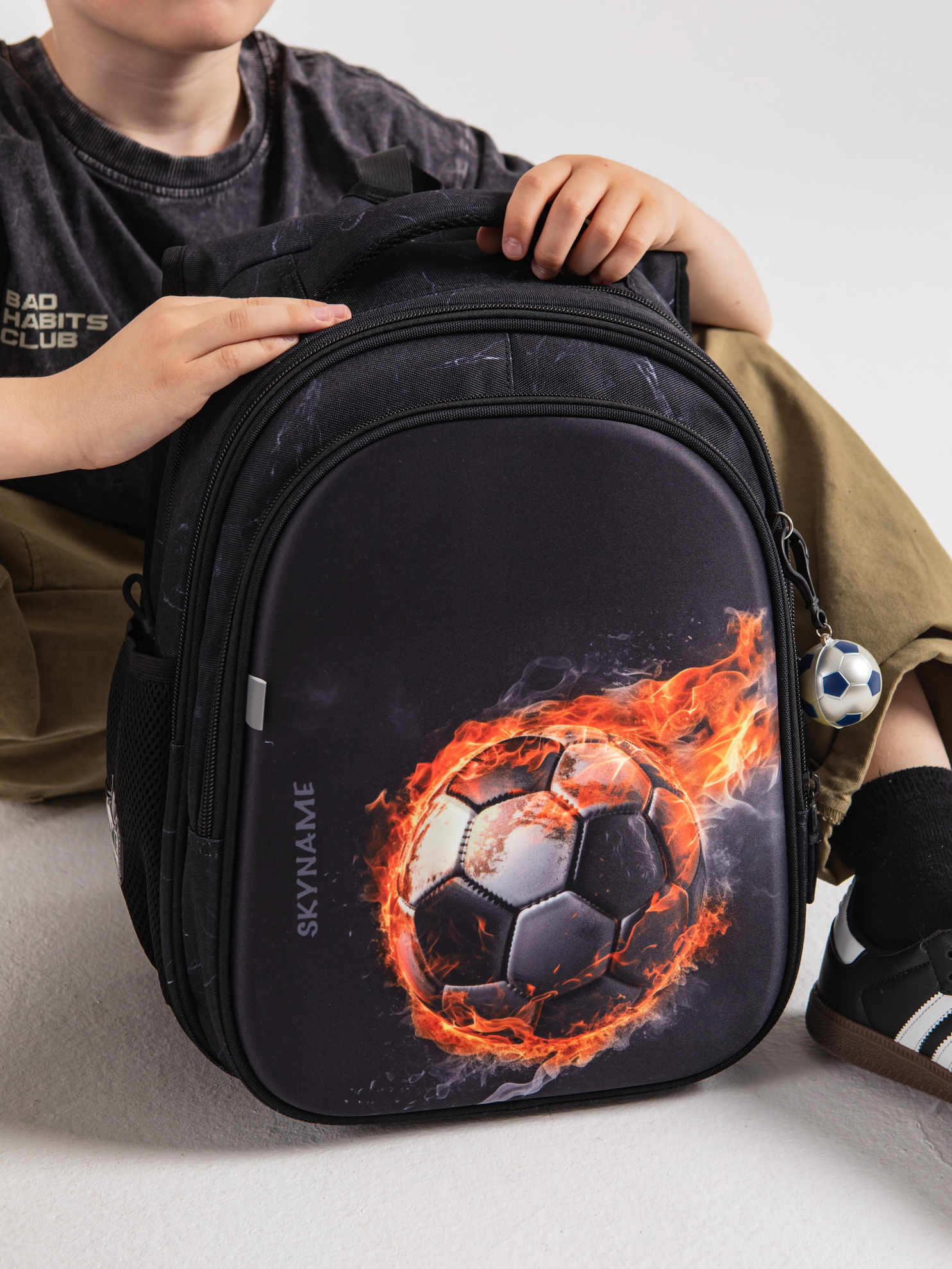 Рюкзак SkyName анатомическая спинка + брелок - фото 4