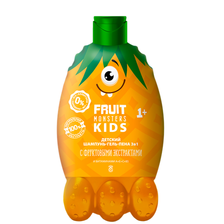 Шампунь-гель Fruit Monsters Kids Ананас 400 мл