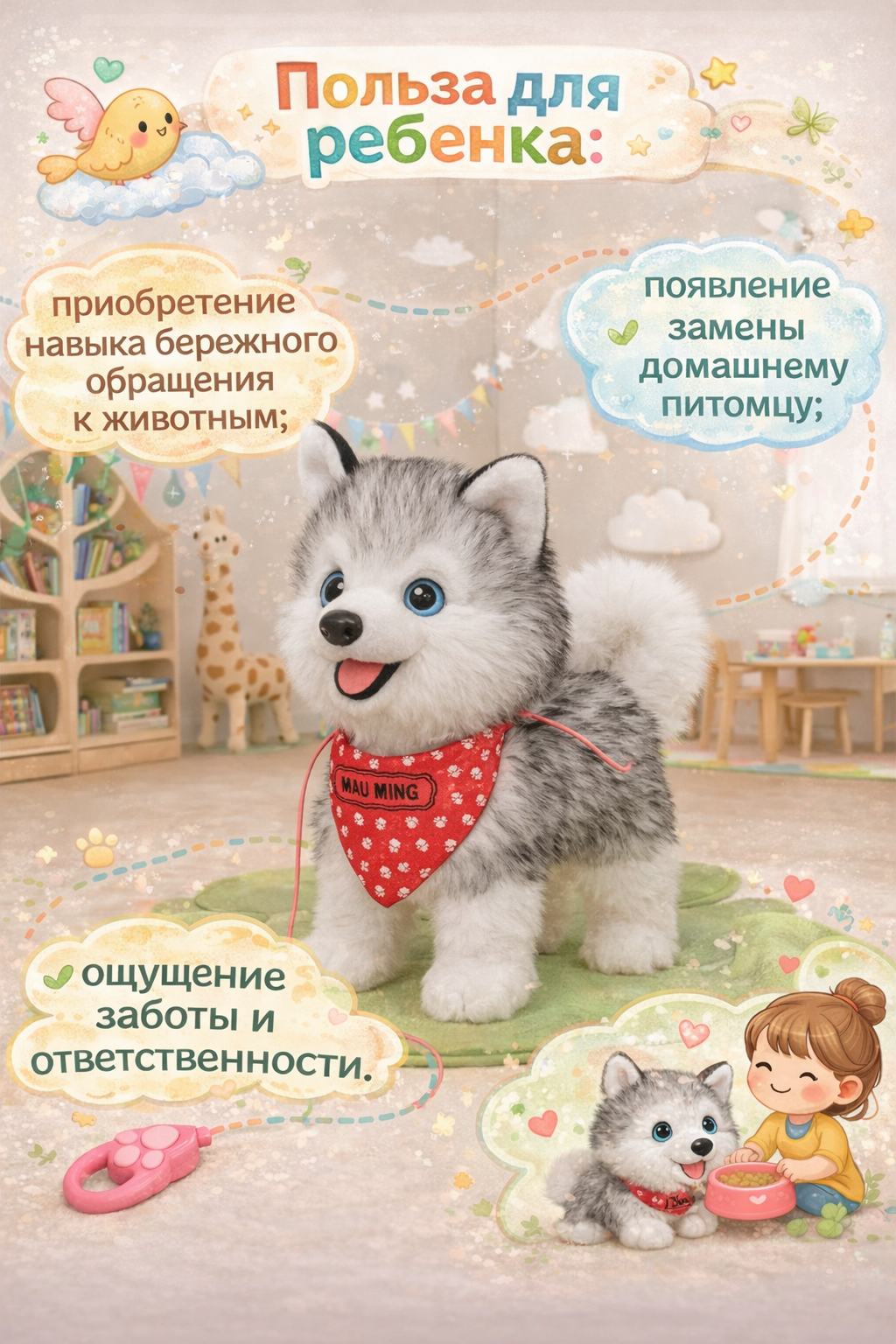 Мягкая игрушка BalaToys Собака - фото 3