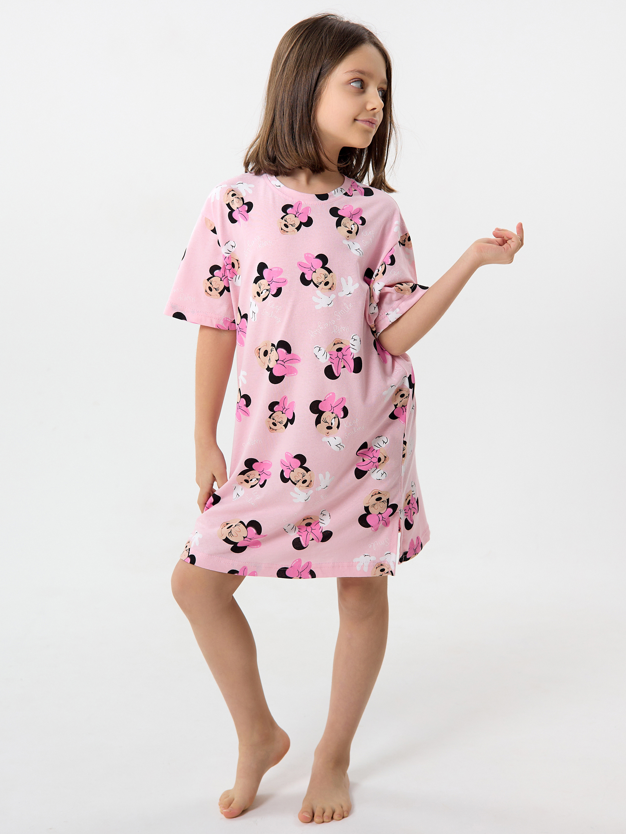 Сорочка ночная YAXX 003--Туника микки/розовый (К) - фото 3