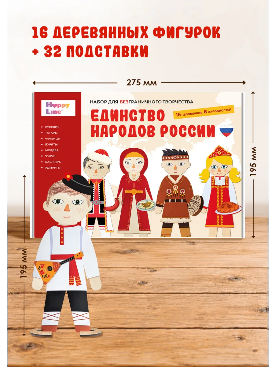 Набор для творчества HappyLine аппликация Единство народов России - фото 2