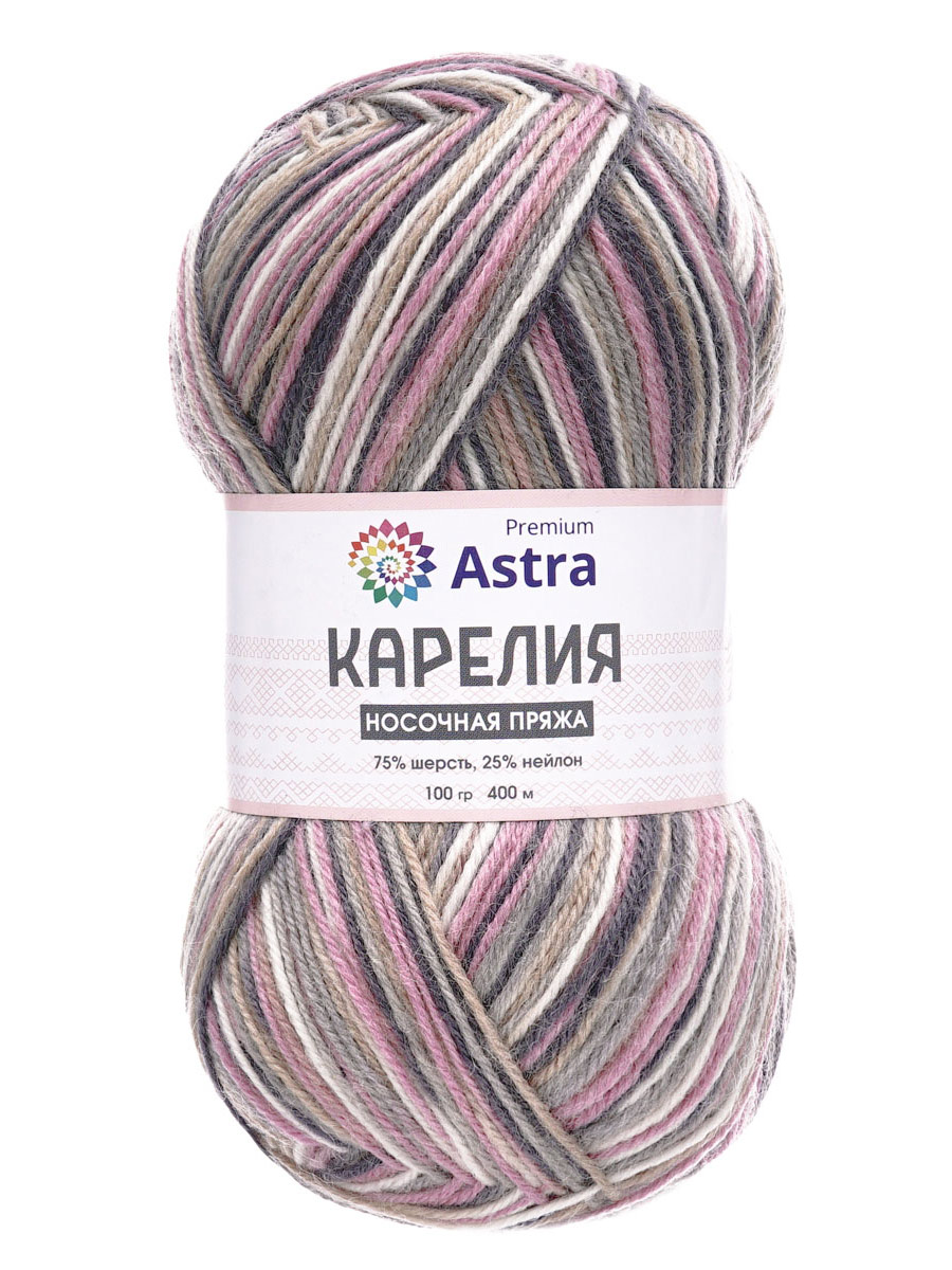 Пряжа для вязания носочная Astra Premium 100г 400м 2шт - фото 6