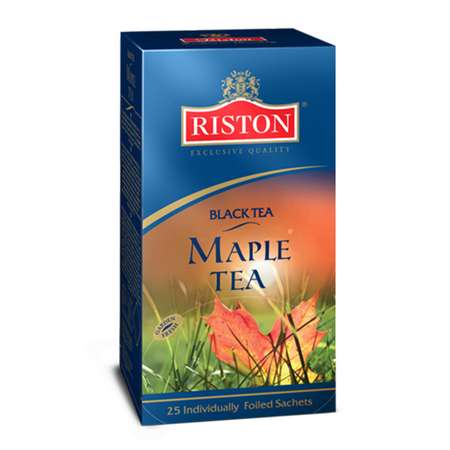 Чай черный Riston Maple tea с ароматом кленового сиропа сливок и карамели 25 пакетиков