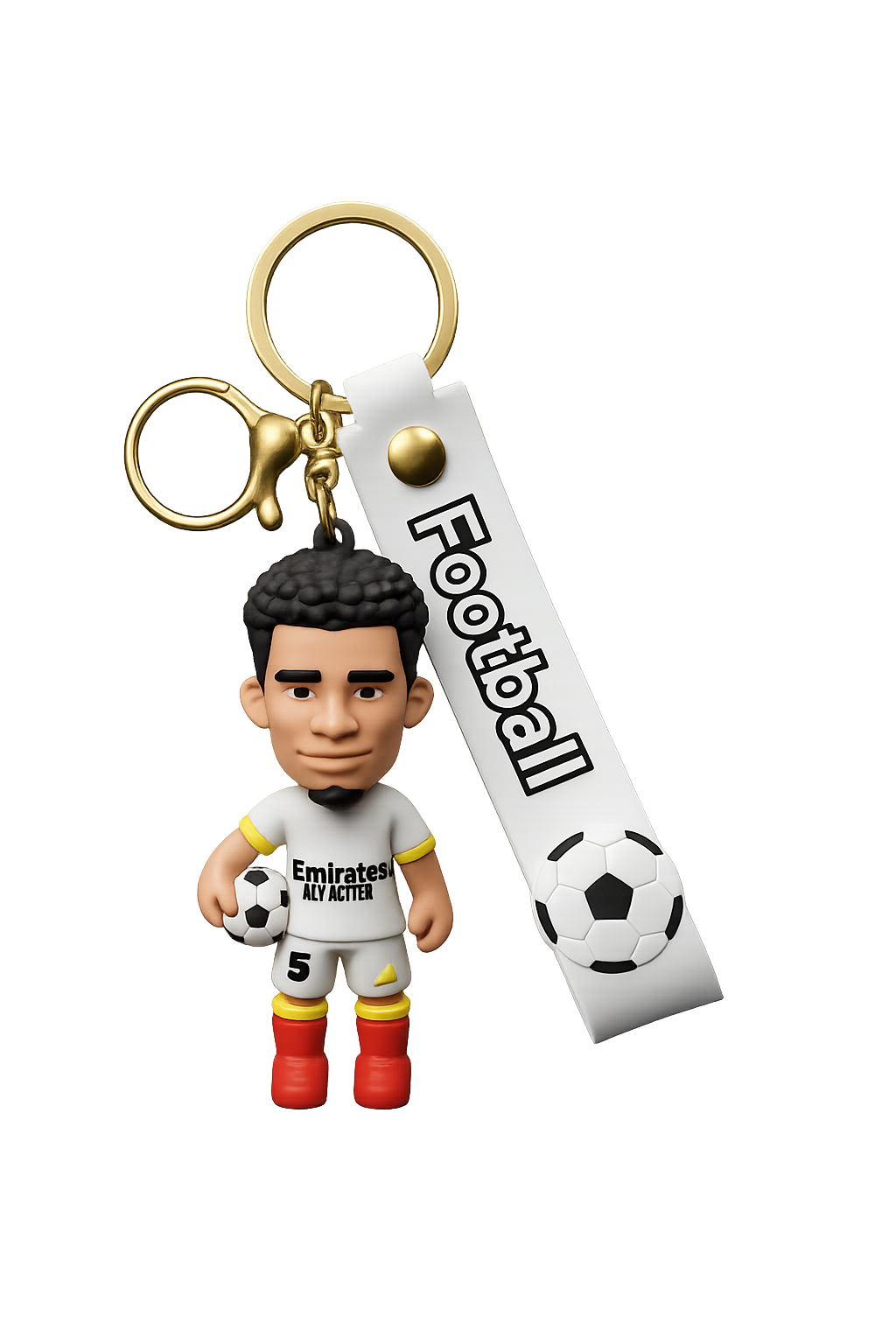 Изображение товара Брелок футбольная звезда Мастер Футболист, стильный и практичный