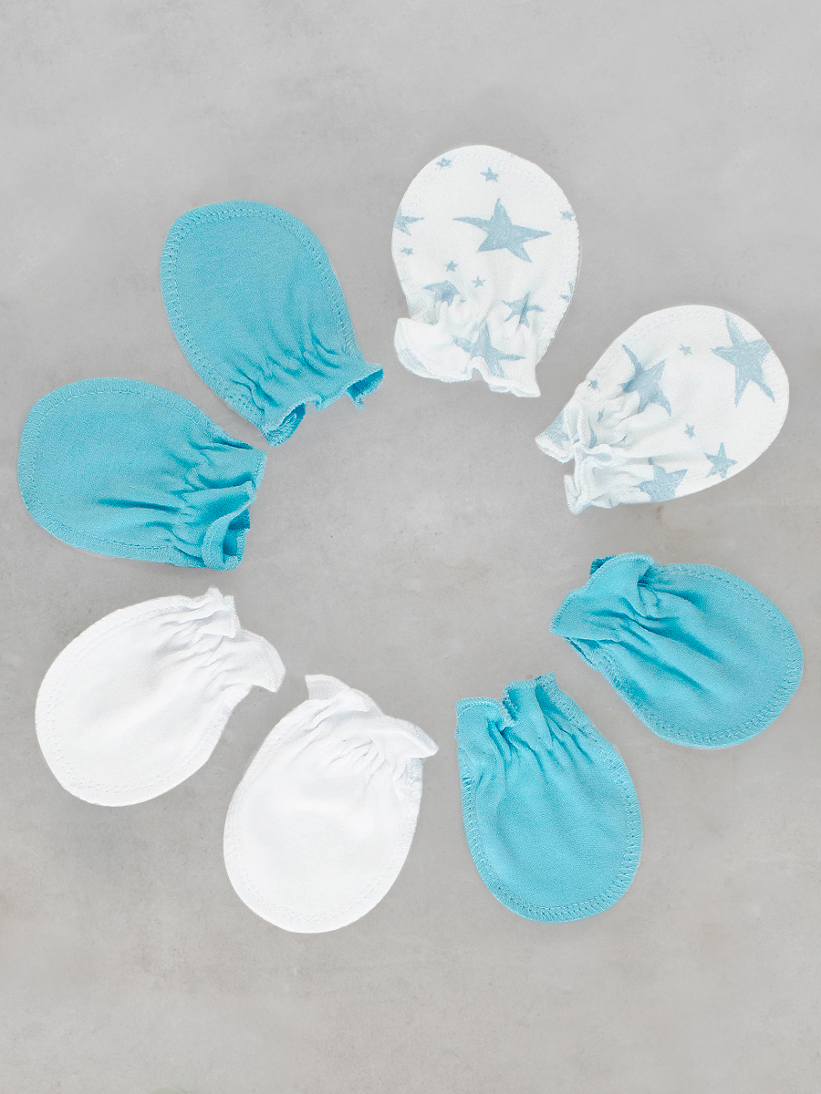 Рукавички-антицарапки 4 пары TataBaby 0973200504-0973200504-0973216501-0973200509-чк - фото 1