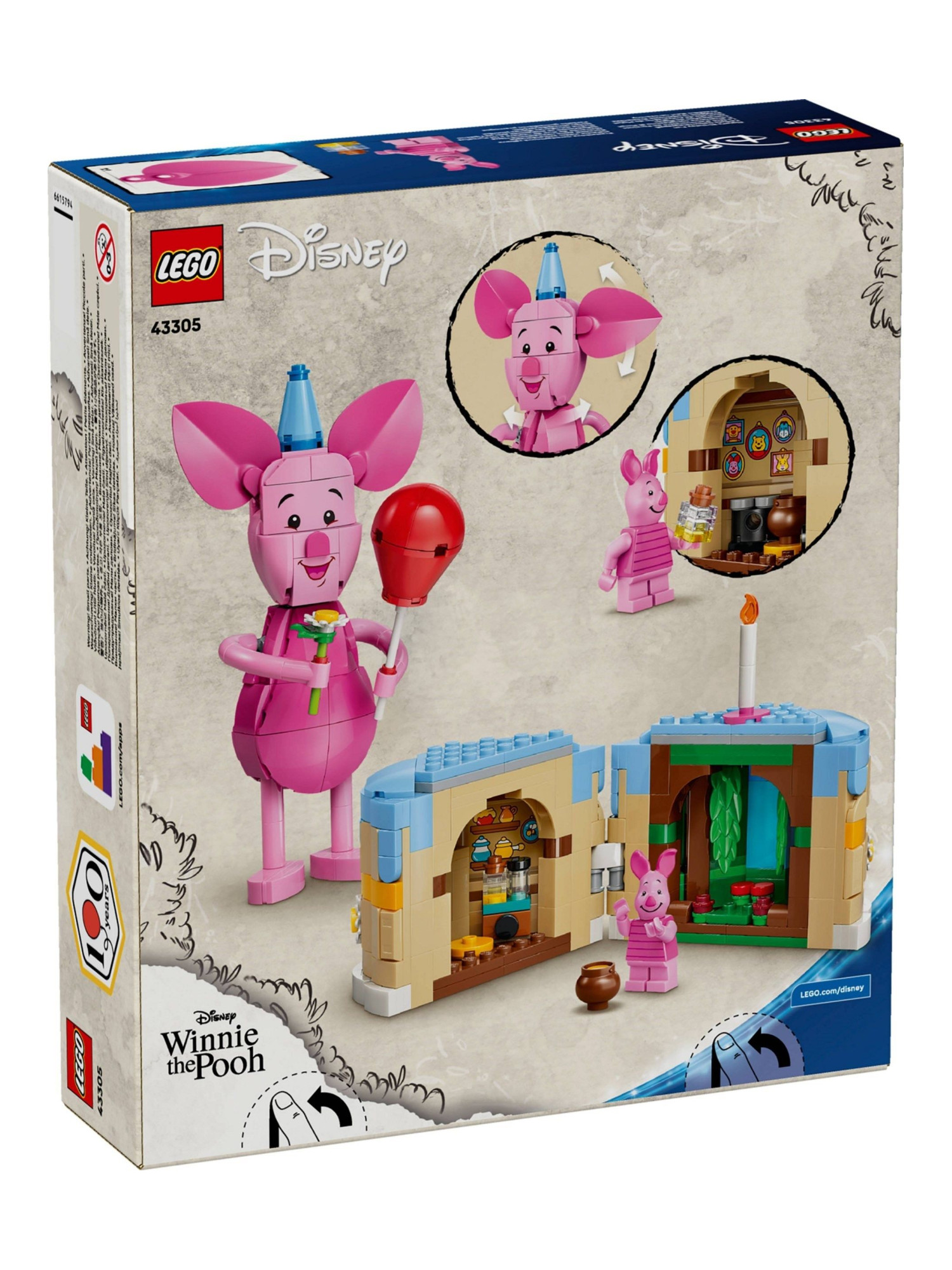 Конструктор LEGO Disney День рождения Пятачка 544 дет. - фото 3