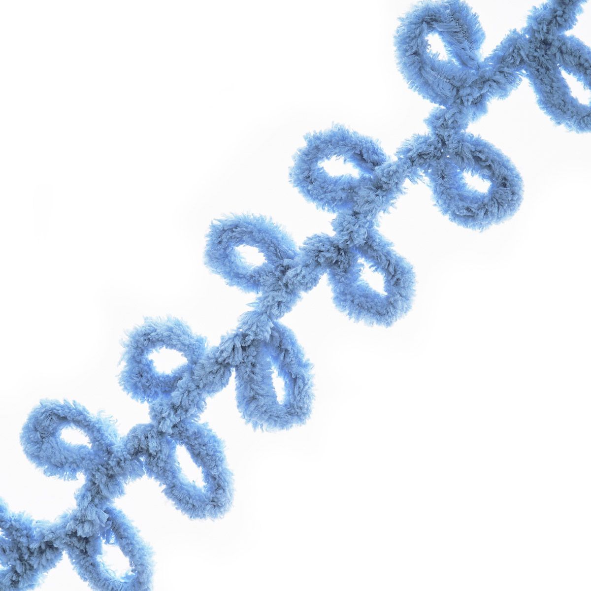 Пряжа для вязания Alize puffy 100 г 9 м микрополиэстер фантазийная плюшевая 280 средне-синий 5 мотков - фото 4