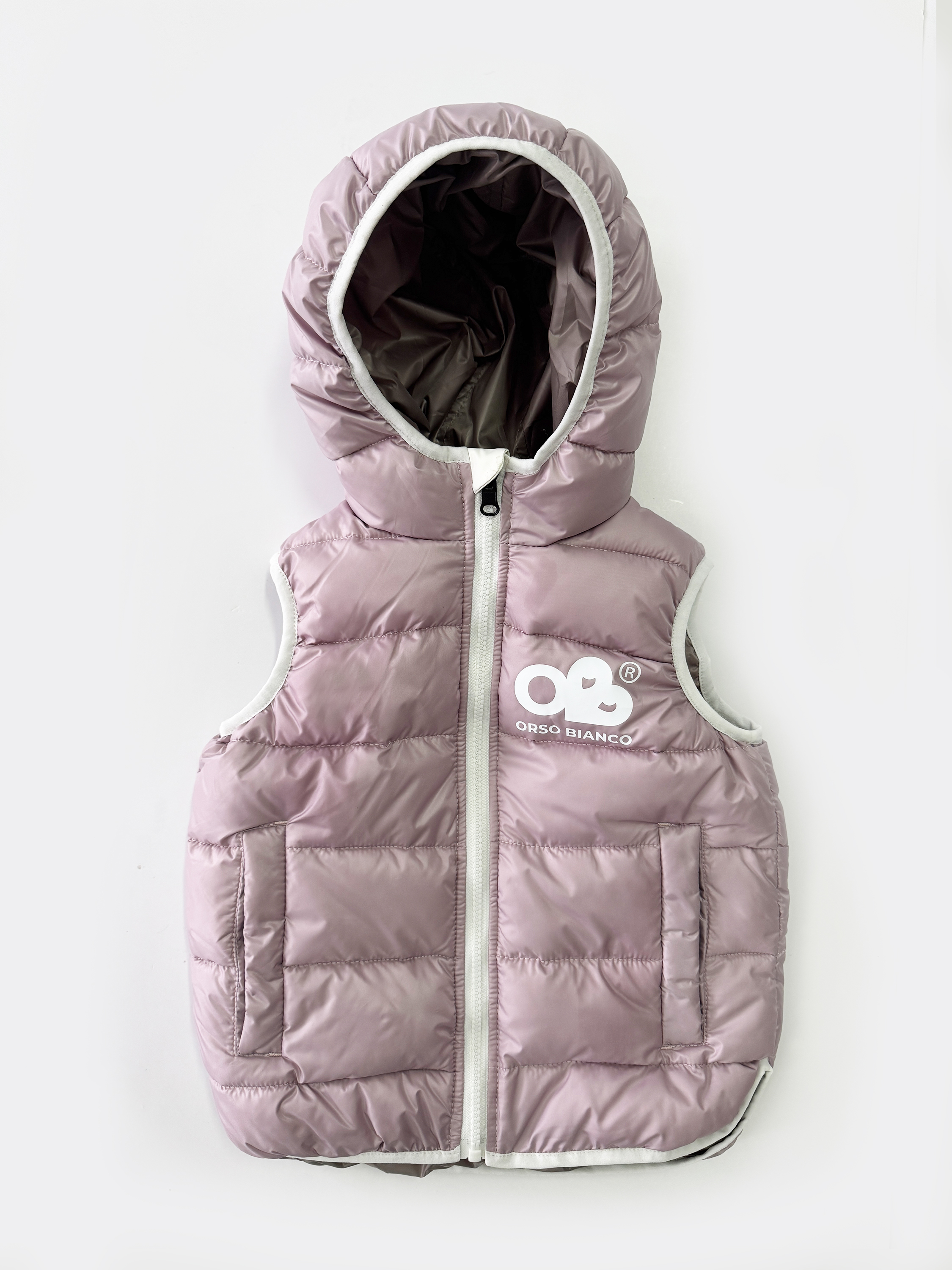 Жилет Orso Bianco OB31035-12_ гр.сиреневый/каппучино - фото 1